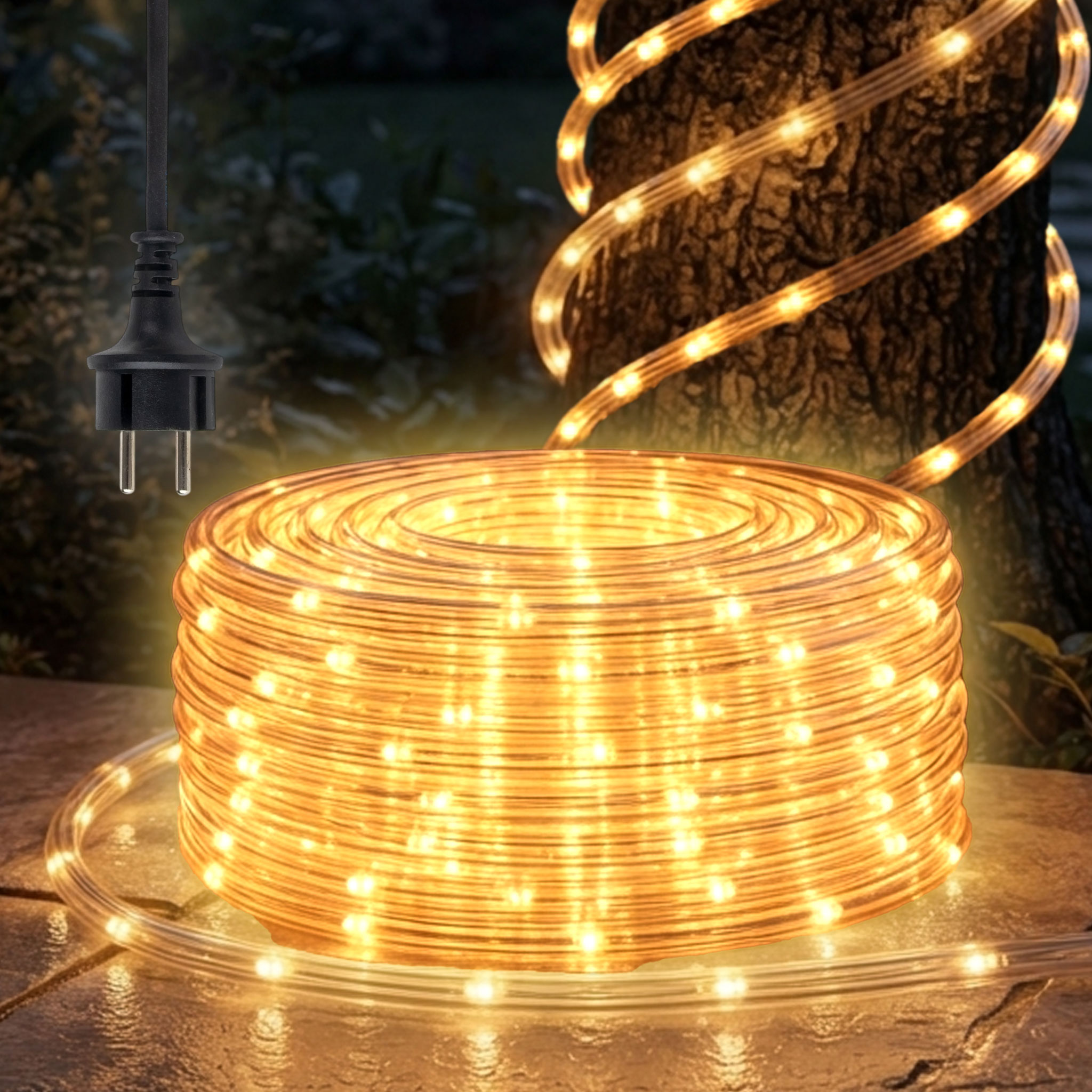 LED Lichtschlauch warmweiss - Länge: 12 Meter