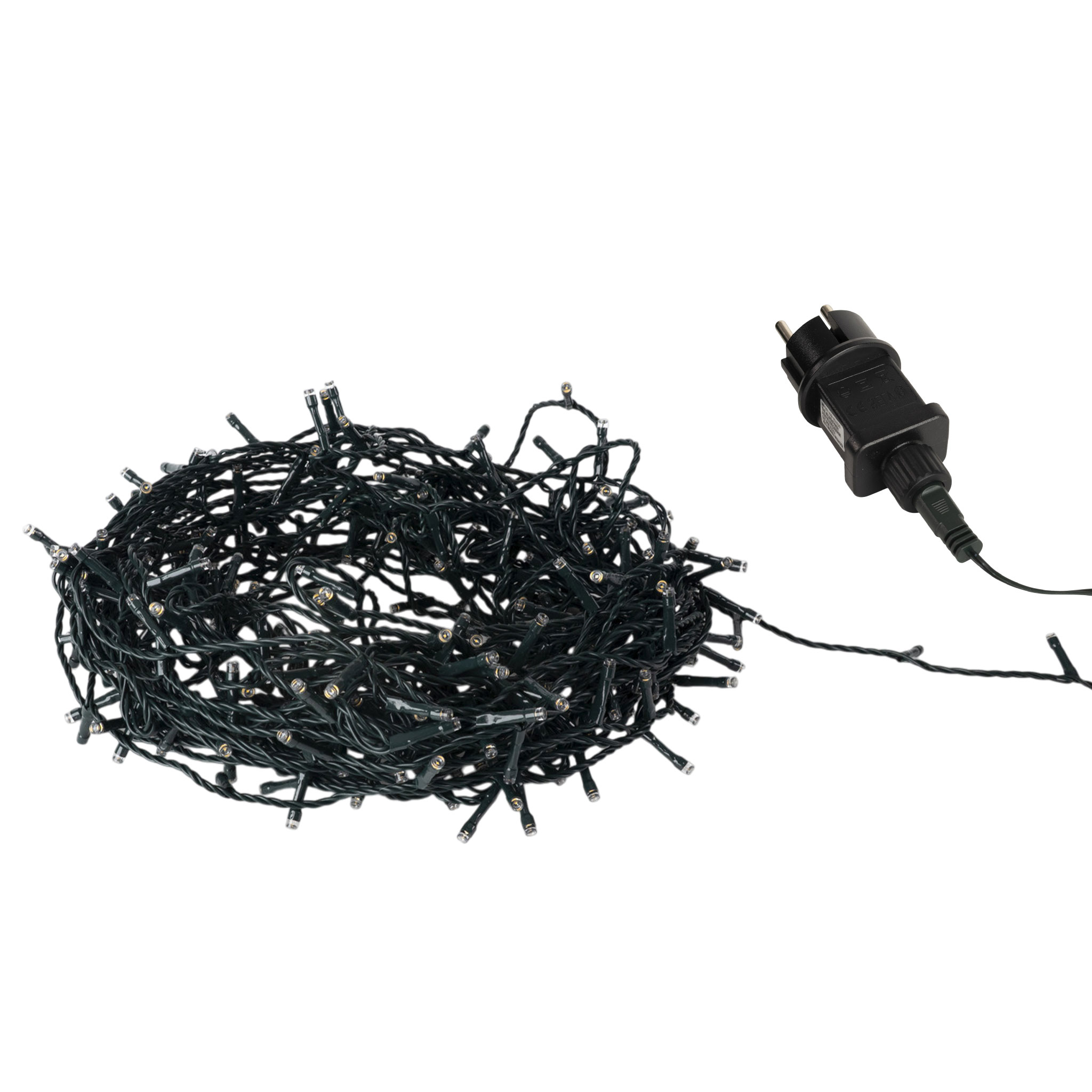LED Weihnachts Lichterkette bunt - 320 LED / 27 m - Deko Beleuchtung für Außen mit Timer