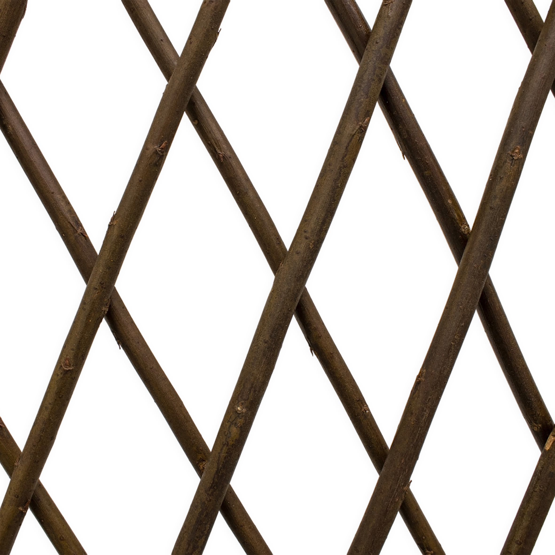 Weide Rankgitter natur ausziehbar - 140 x 110 cm - Holz Scherenspalier für Kletterpflanzen