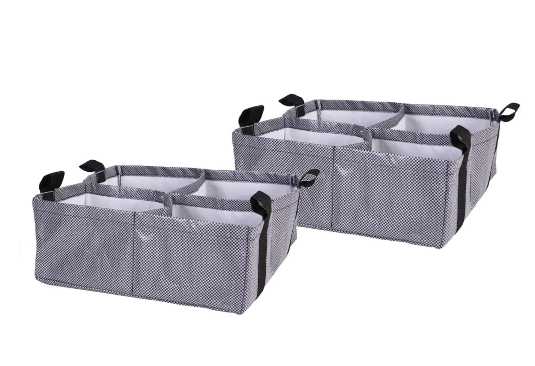Pflanzentasche zum Hängen mit 4 Fächern - 2er Set / je 40 x 40 cm