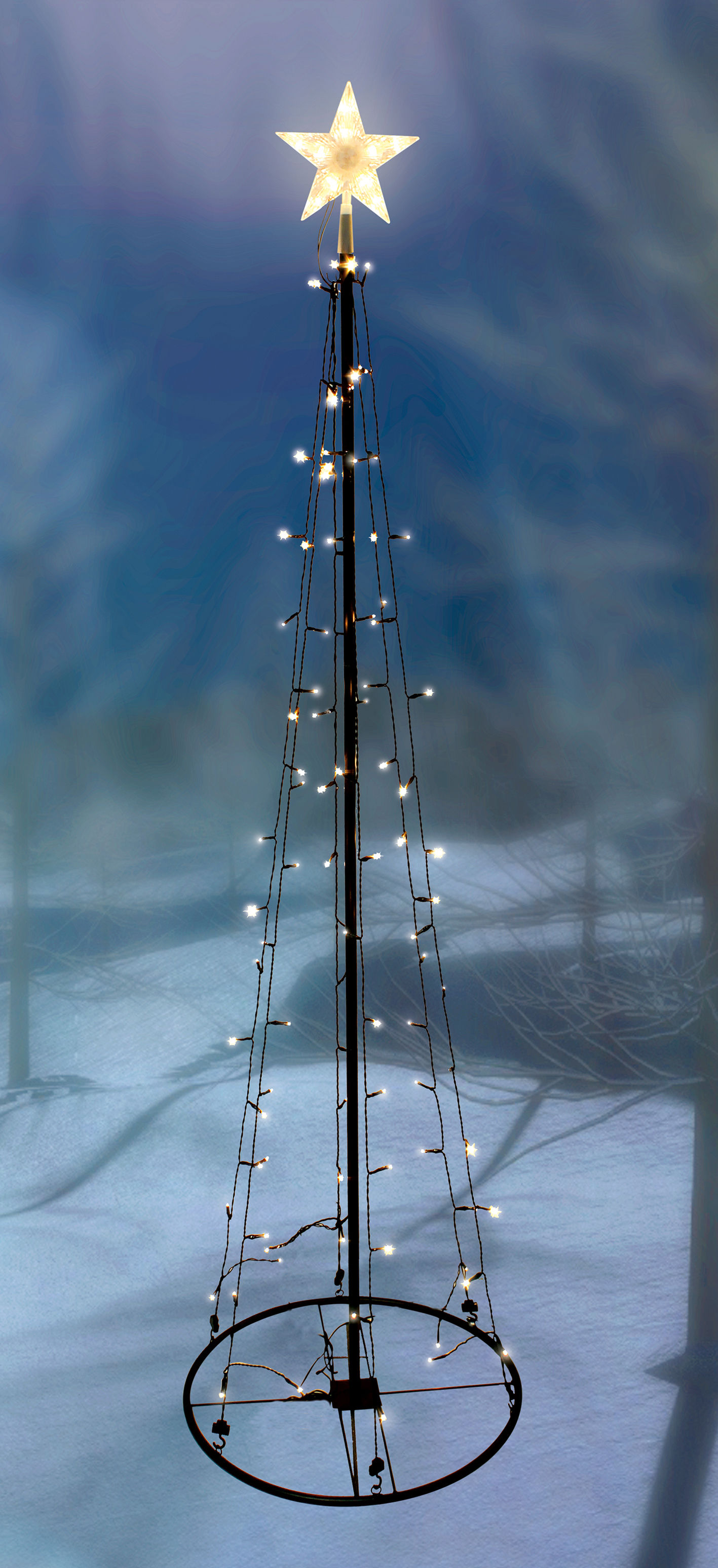 LED Lichterbaum mit Stern - 180cm