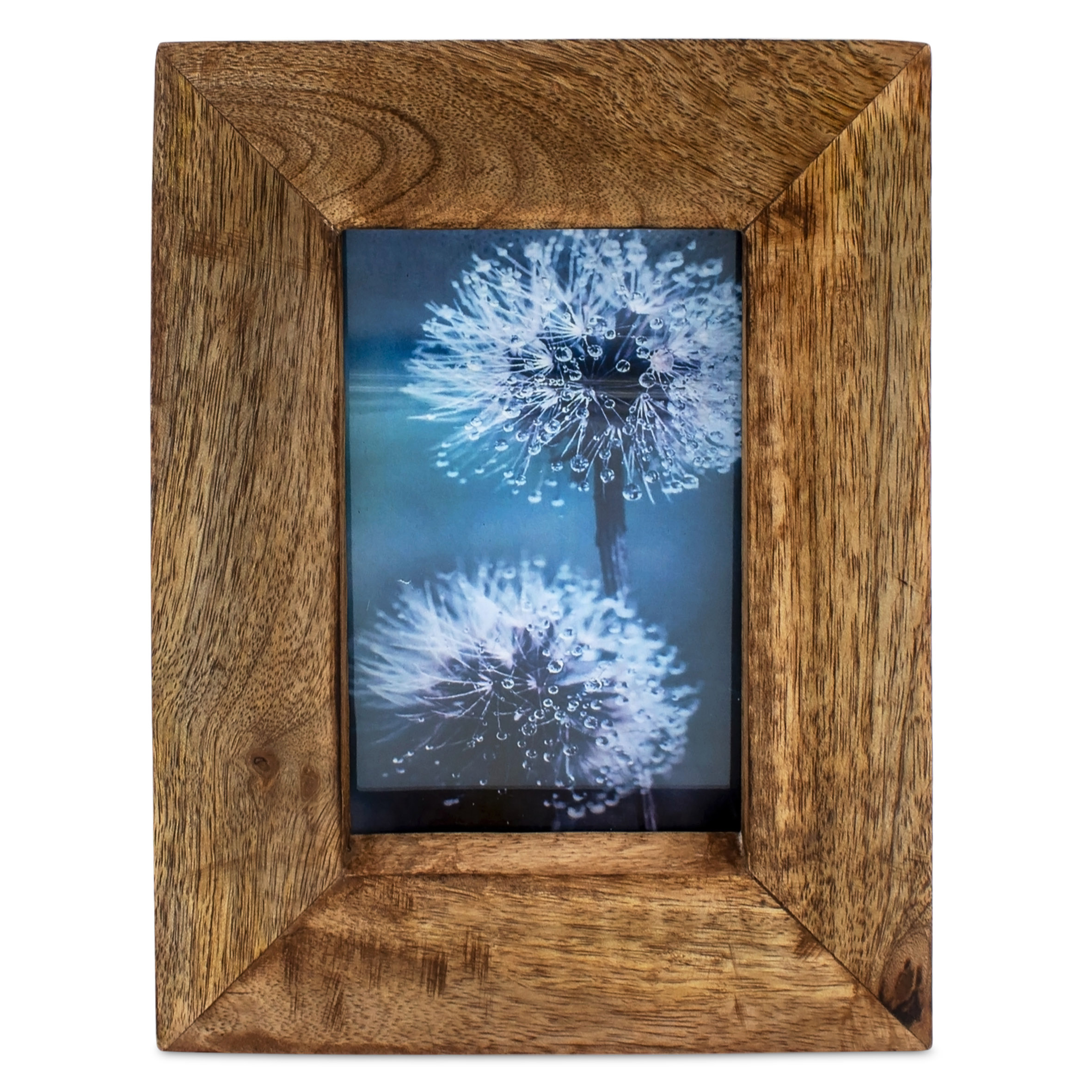 Mango Fotorahmen zum Stellen und Hängen - für 10 x 15 cm - Holz Bilderrahmen rechteckig für Hochformat Fotos