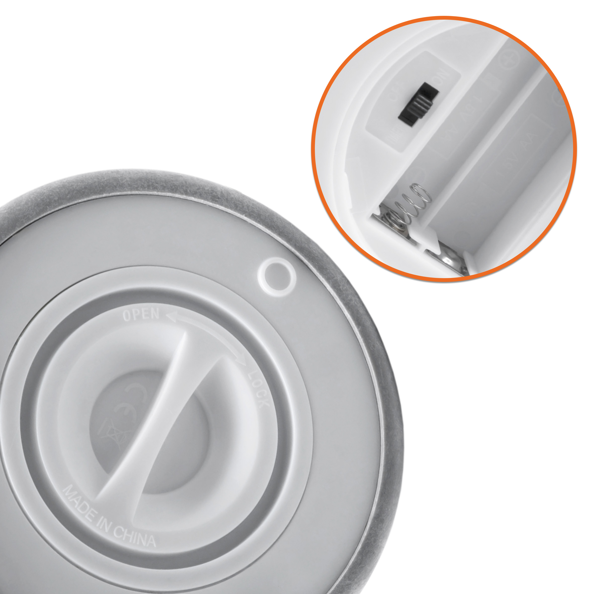 2er Set LED Outdoor Kerze in Beton Optik mit Timer batteriebetrieben - 12 x 6 cm - Künstliche Tischkerze warm weiß für Außen und Innen mit Flammeneffekt
