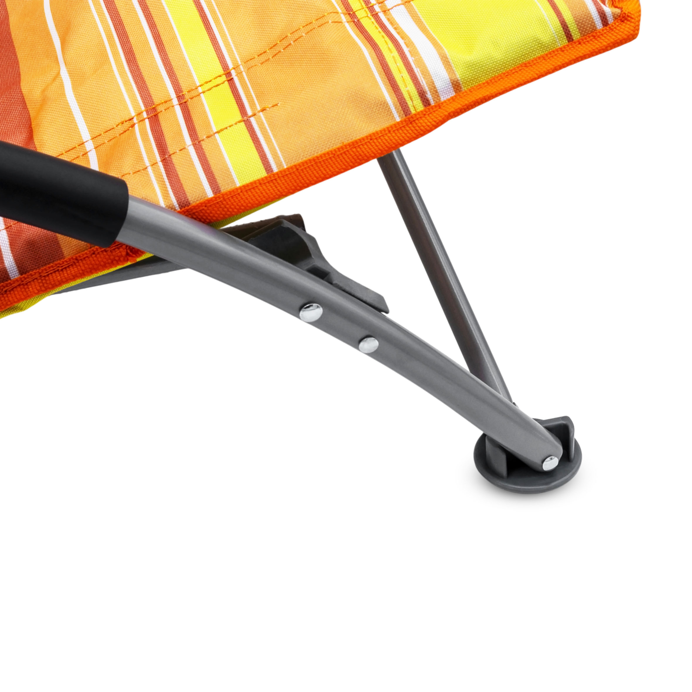 Strandstuhl klappbar in orange - 65 x 55 cm - Camping Garten Stuhl mit Tragetasche