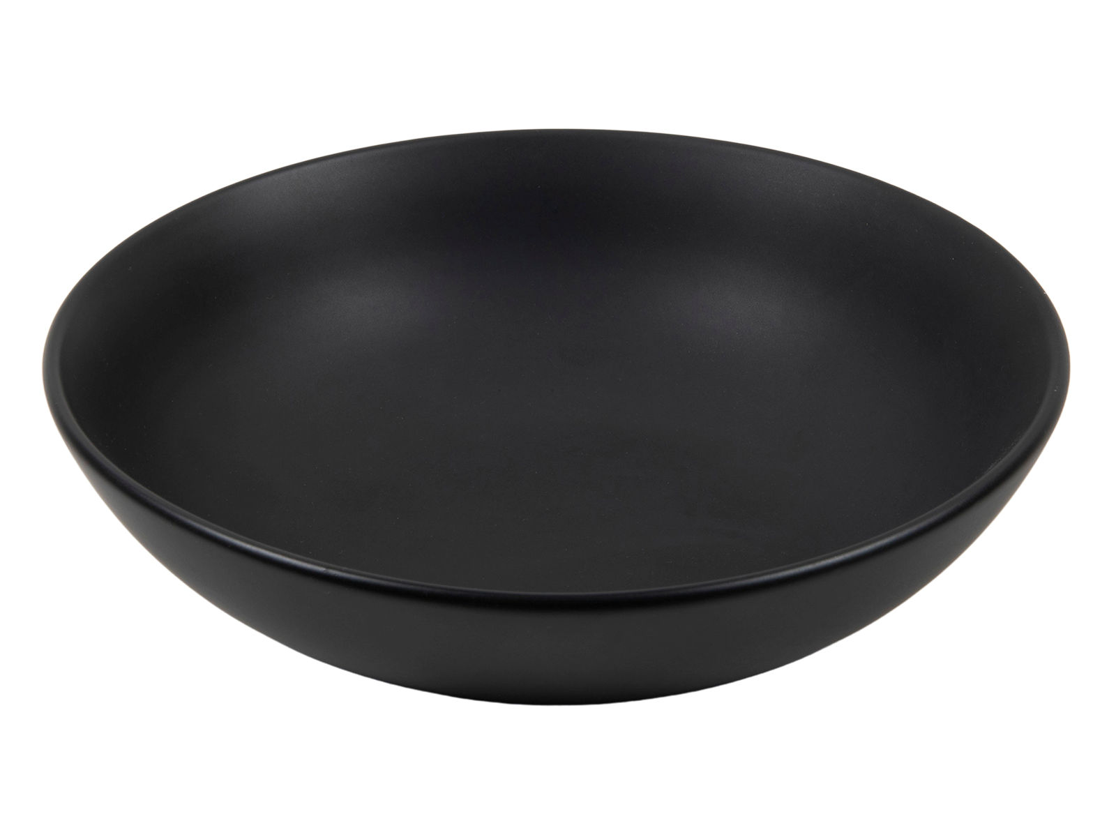 Suppenteller in schwarz matt - 6er Set - Tiefe Teller ca. Ø 20 cm