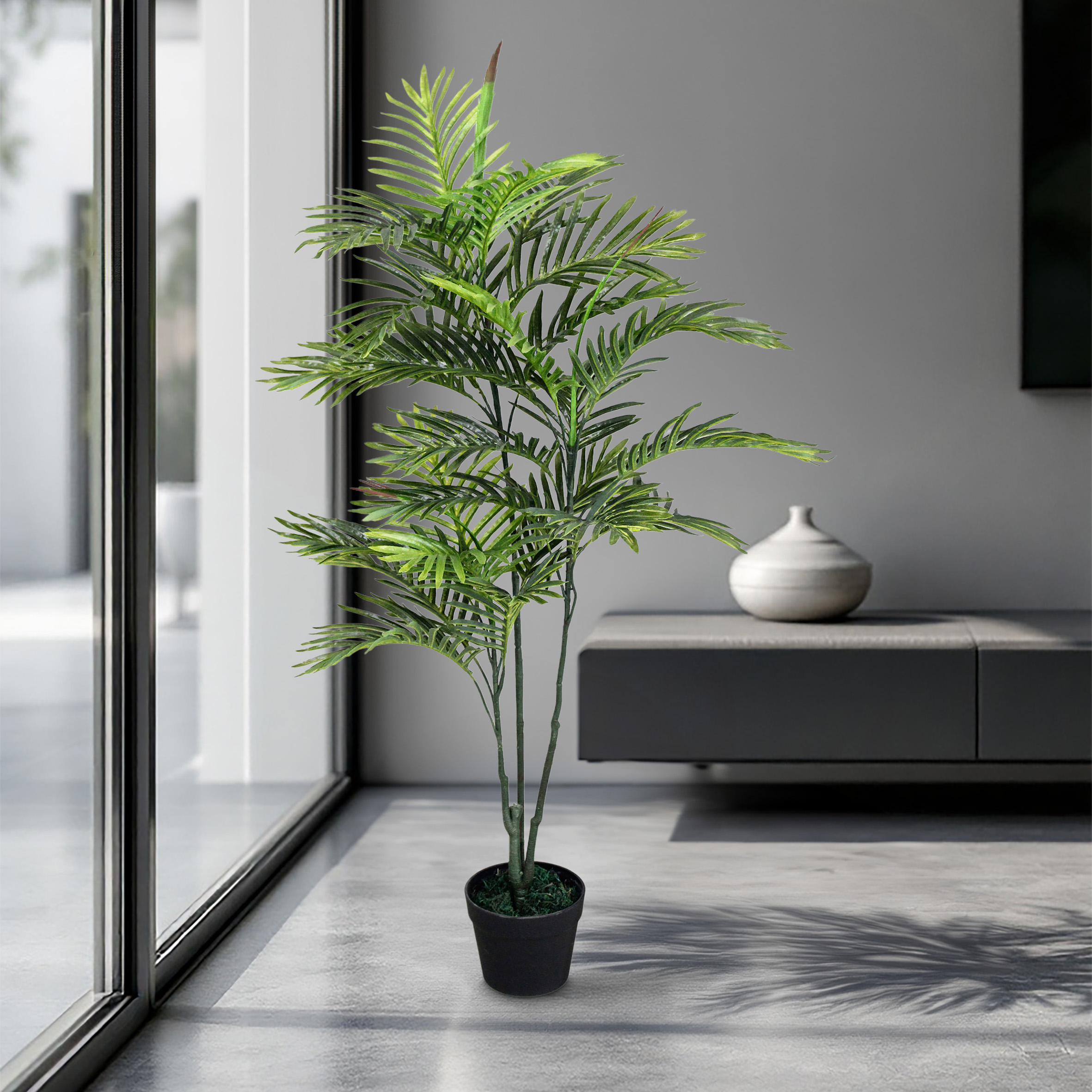 Kunstpflanze im Blumentopf - 8 Modelle - Künstliche Deko Zimmer Pflanze