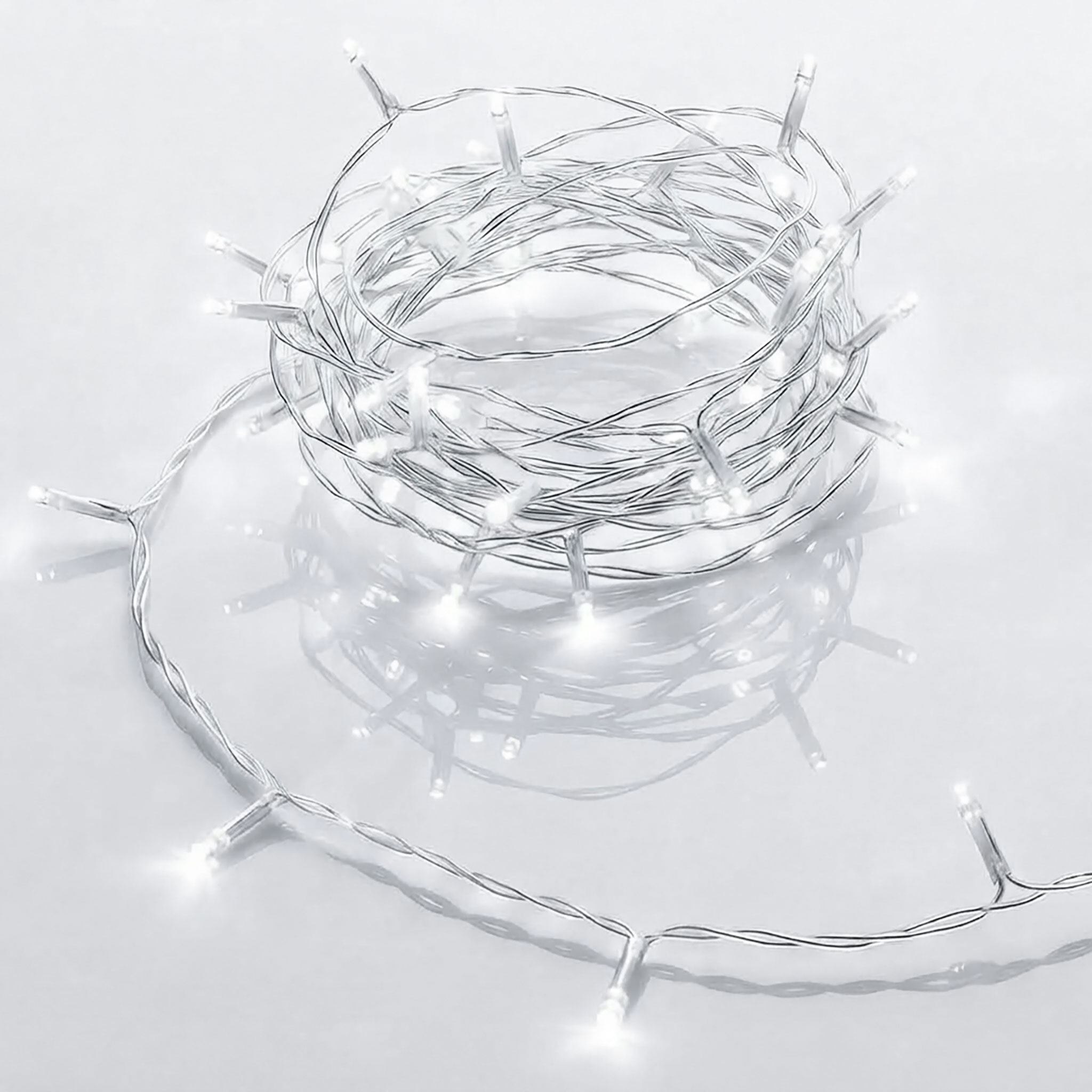 LED Deko Lichterkette für den Innenbereich - warm oder kalt weiß / 10-80 LED - Weihnachts Tischlichterkette