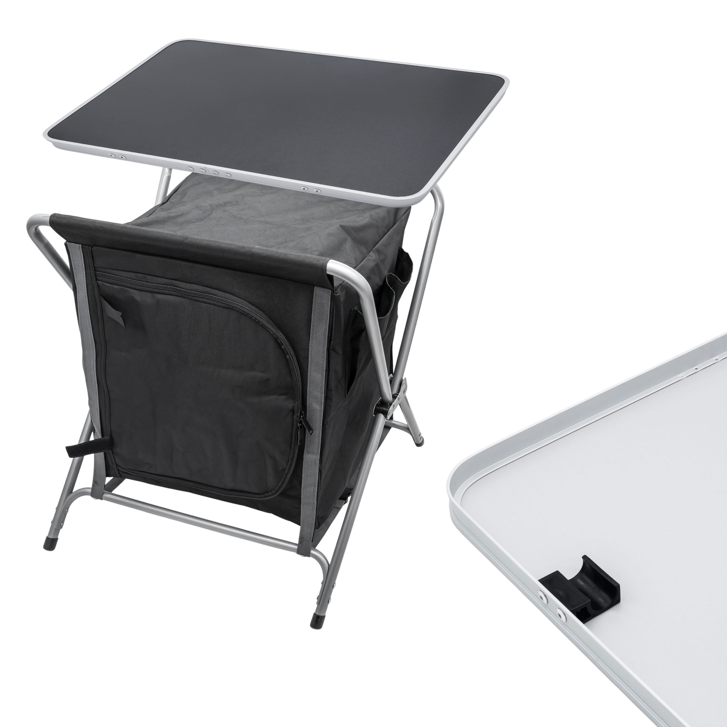 Alu Campingschrank faltbar - Camping Tisch Falt Schrank Küche Vorzelt Zubehör