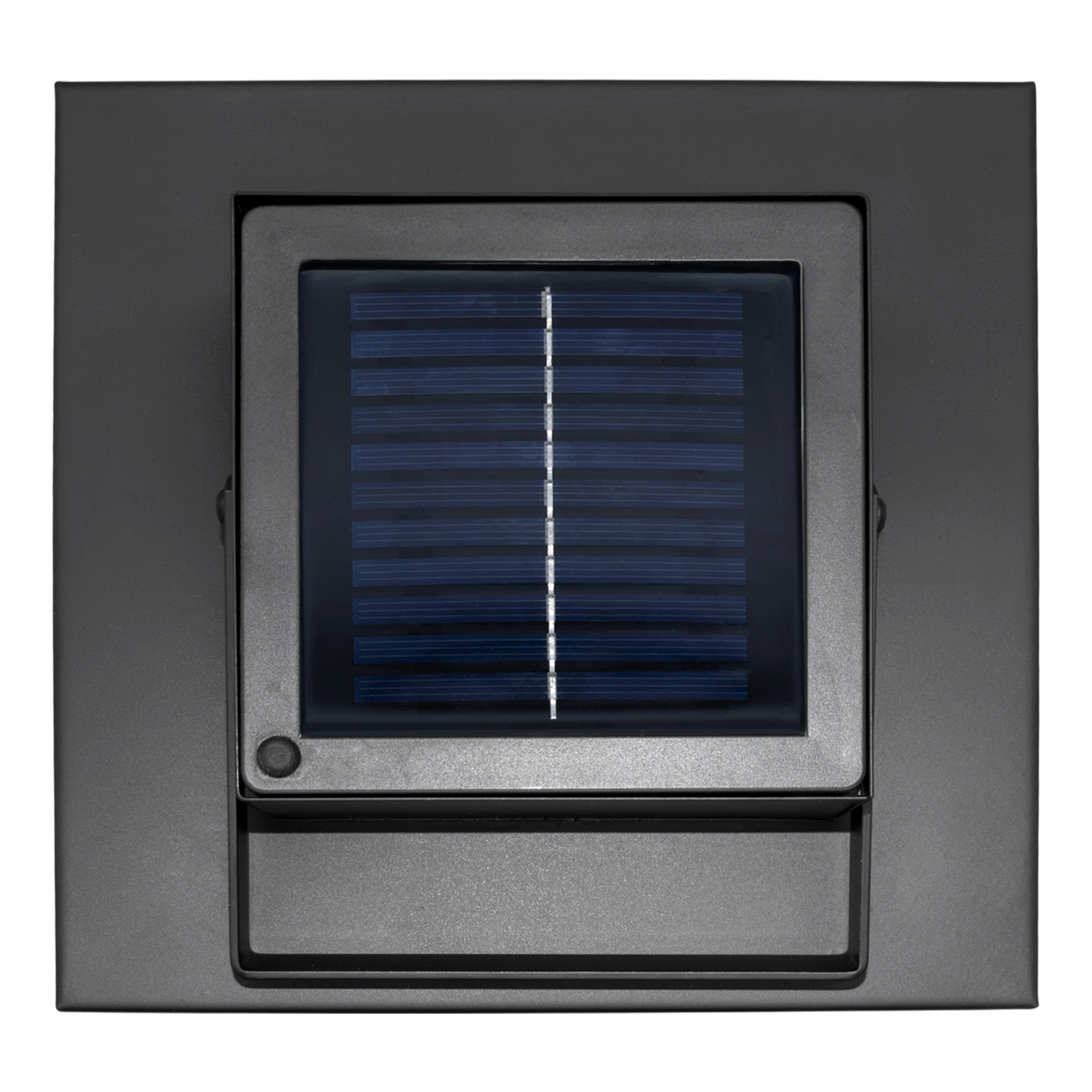 Metall Solar Laterne schwarz 25 LED warm weiß - 45 x 22 cm - Design Gartenleuchte solarbetrieben hochwertig massiv