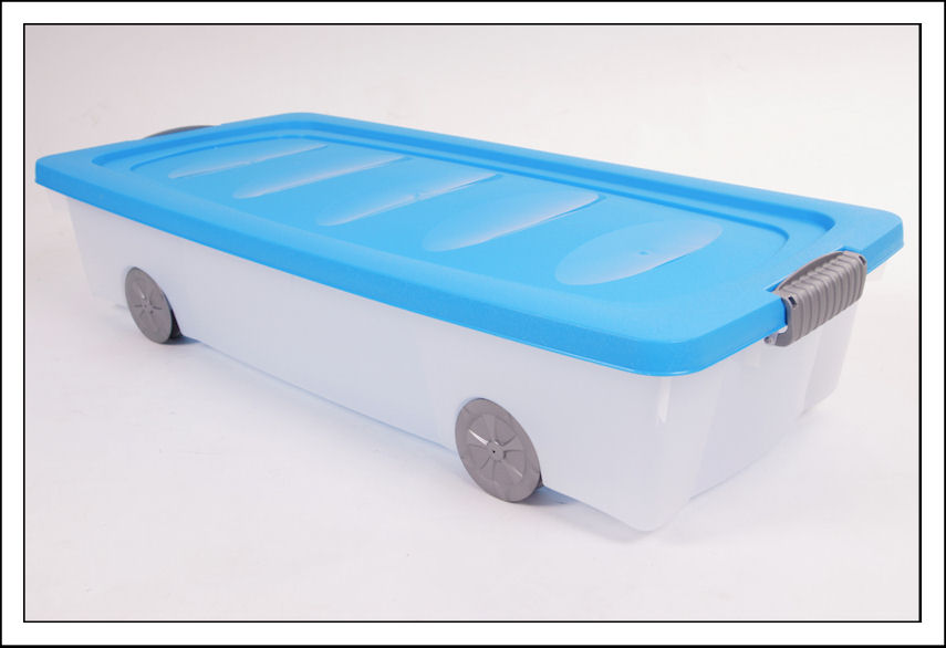 Unterbettkommode mit Rollen Klein 80 x 40 x 17- ca. 40 Liter Volumen