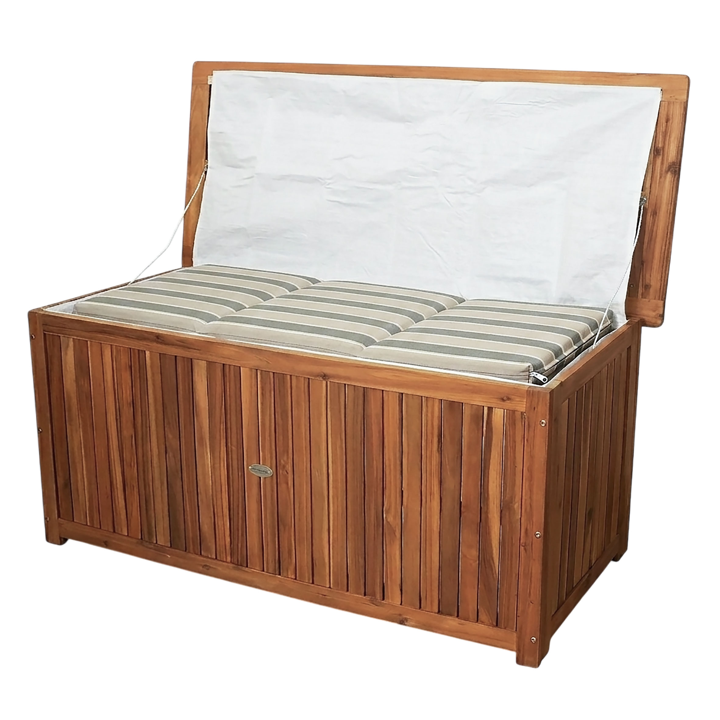 Garten Kissen Box Akazie Holz - 133x58x55 cm