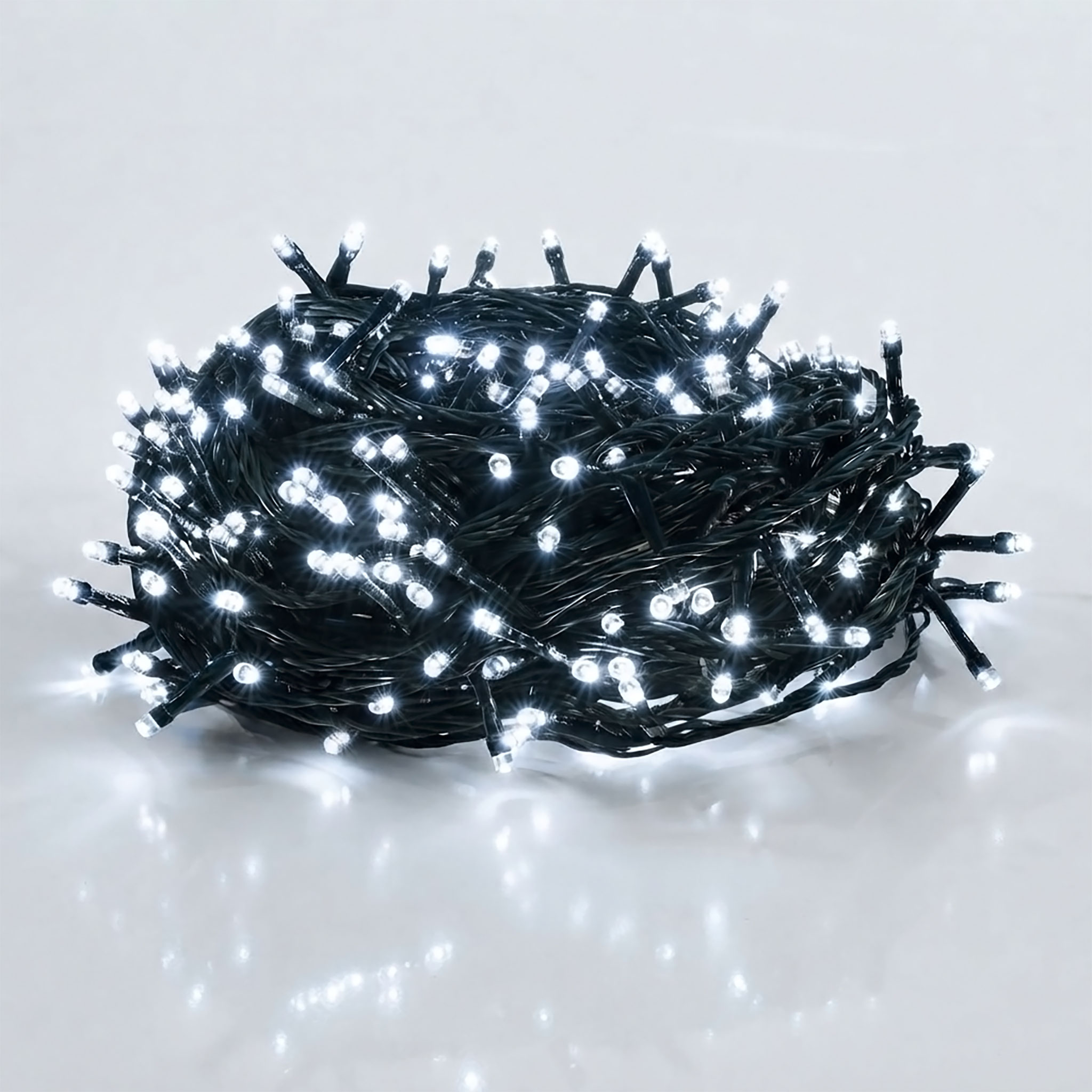 Weihnachts Lichterkette 120 LED - (kalt) weiß mit Timer