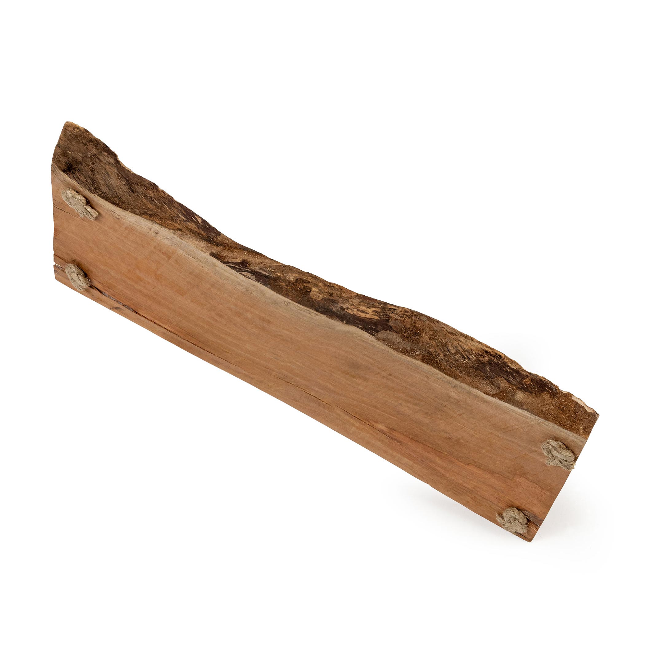 Massivholz Servierplatte 50x20 cm mit 2 Tragegriffen - Holz Servierbrett Serviertablett