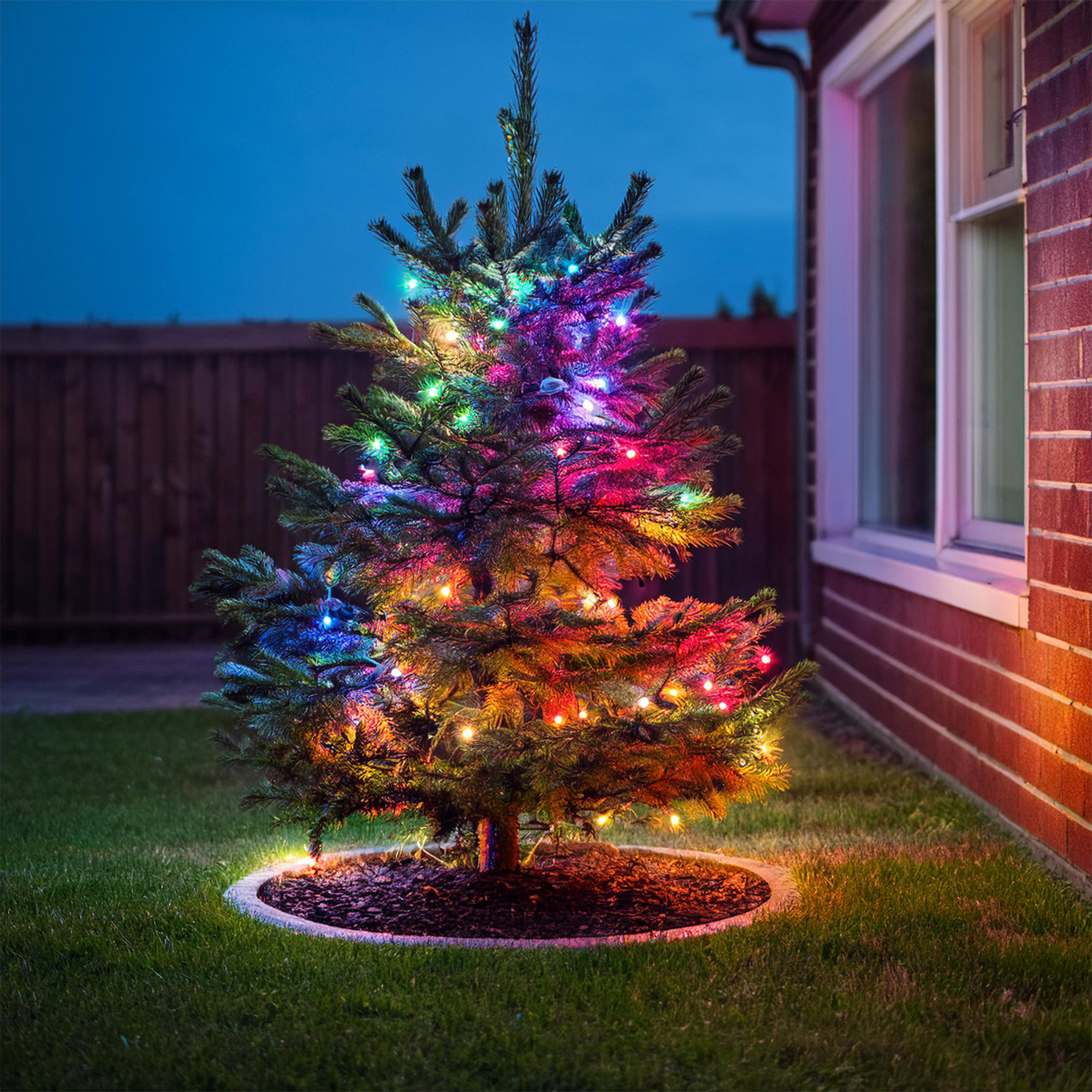 LED Lichterkette mit 8 Leuchtfunktionen - 200 LED auf 4m - Weihnachts Beleuchtung mit Speicherchip