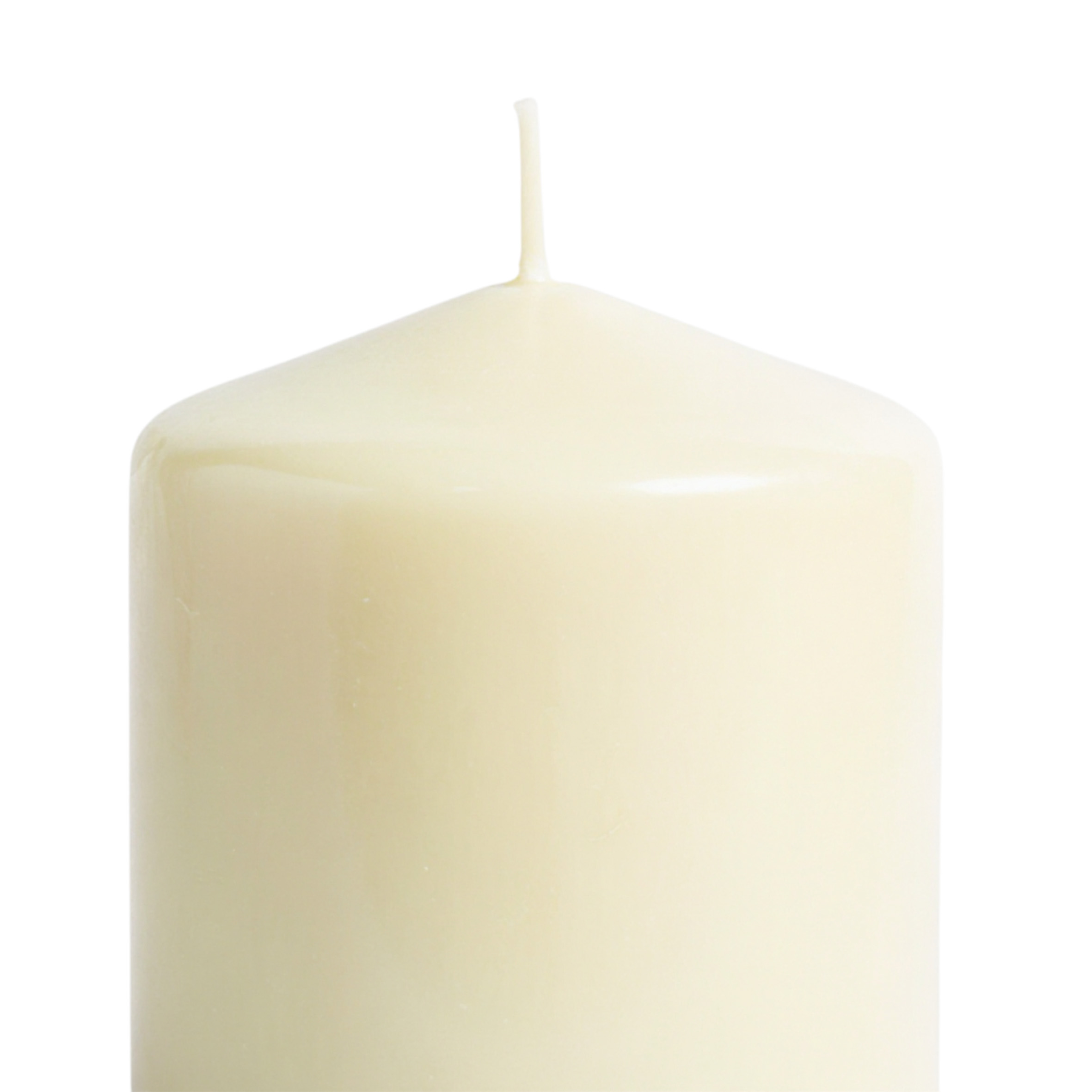 Echtwachs Stumpenkerzen 7er Set - creme weiß - Advents Kerzen in 7 verschiedenen Höhen