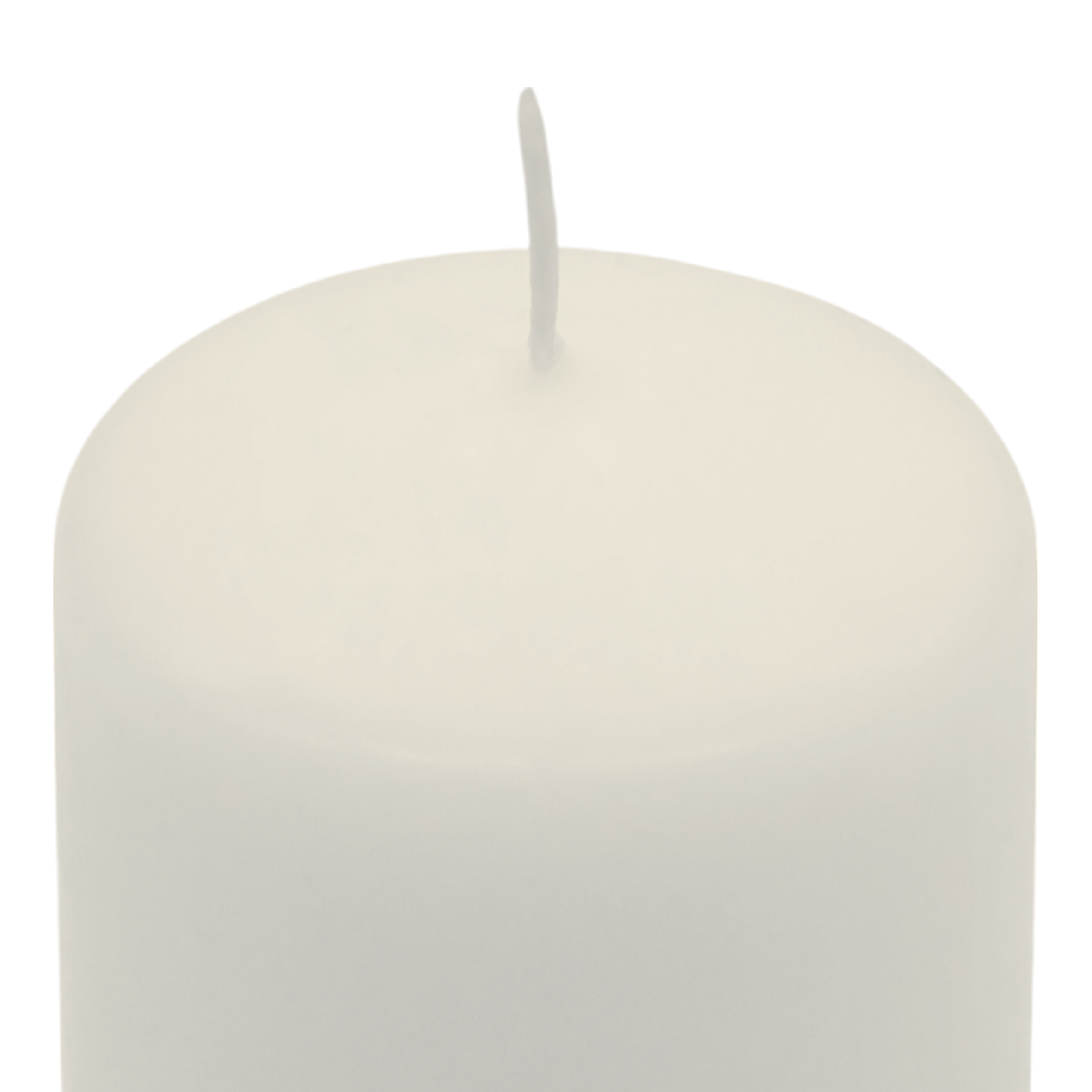 Echtwachs Stumpenkerze 4er Set 10 x 5 cm - creme weiß - Blockkerze 10 cm für Adventskranz und Laternen
