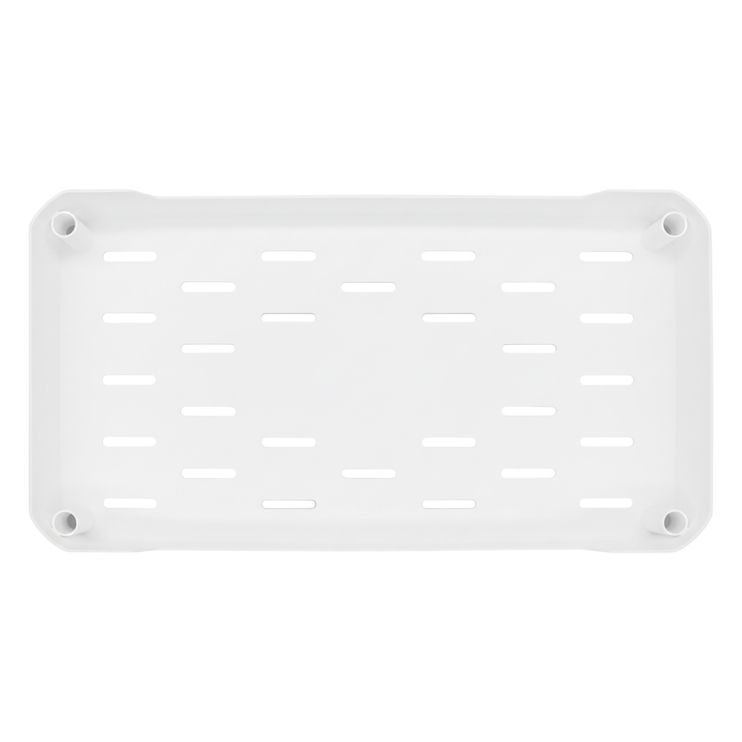 Schubladenturm mit 2 Ebenen 40 cm x 35 cm für Küchenschrank - weiß - Unterschrank Organizer mit ausziehbarer Schublade
