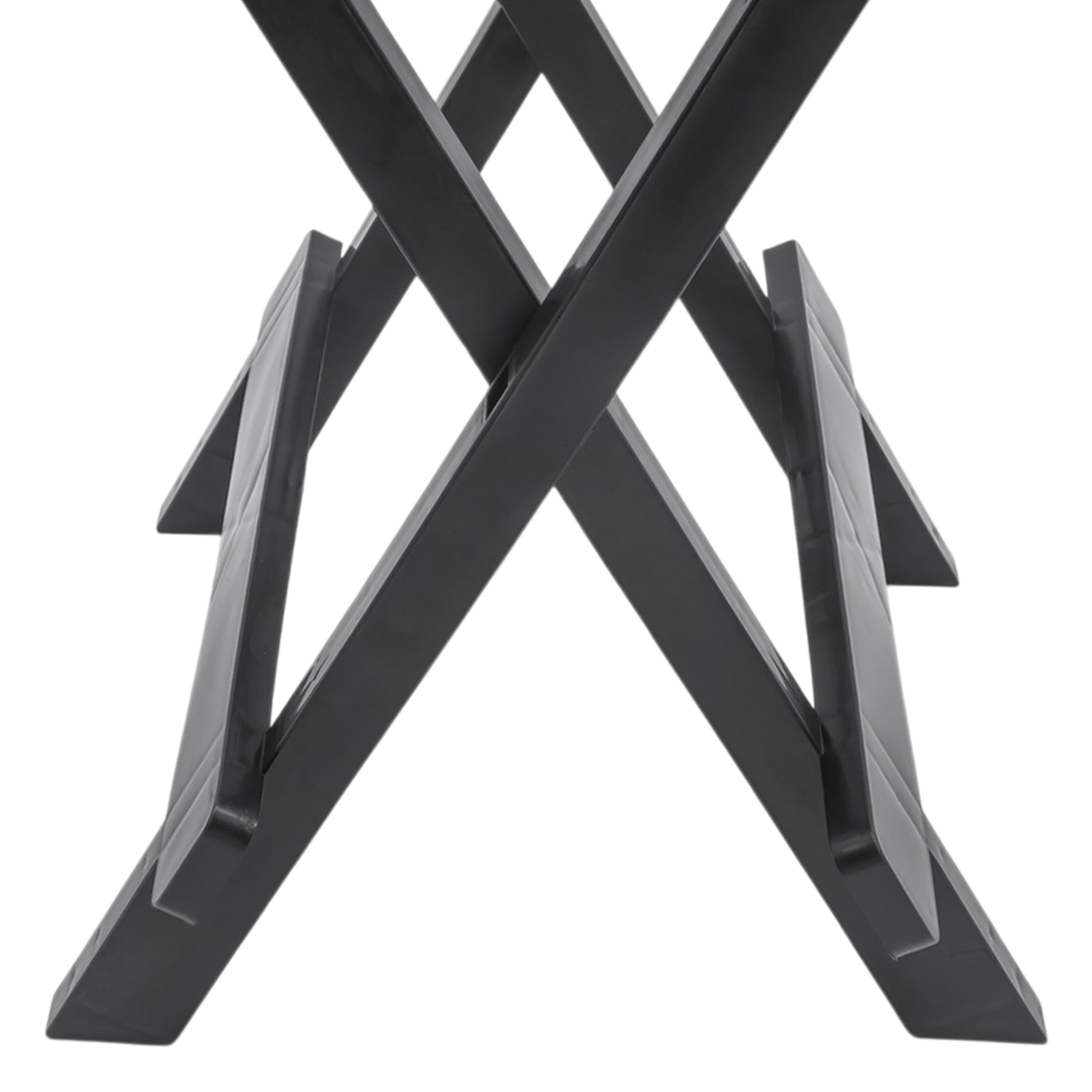 Kunststoff Klapptisch 45 x 43 cm - anthrazit - Garten Beistelltisch klappbar
