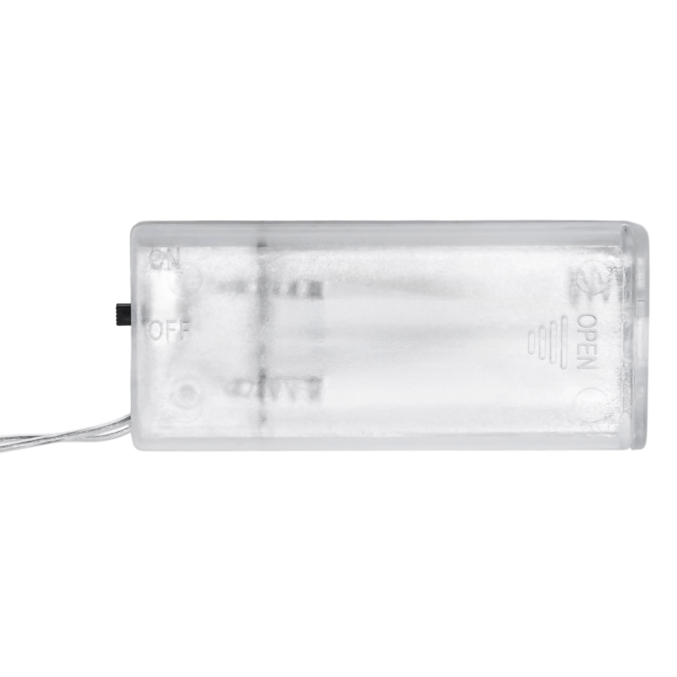 Lichterkette mit 8 LED Glühbirnen für Außen und Innen batteriebetrieben - 110 cm - Garten Dekobeleuchtung mit transparenten Lampen