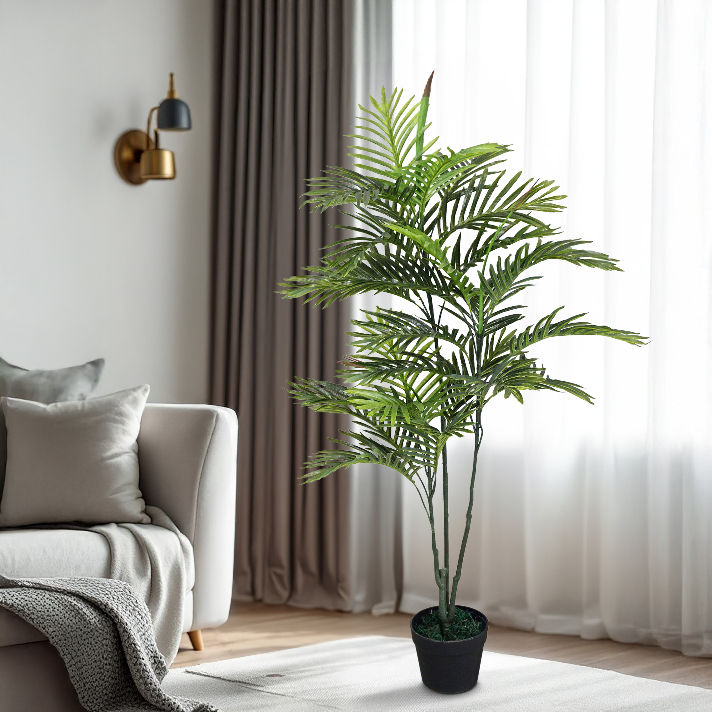 Kunstpflanze im Blumentopf - 8 Modelle - Künstliche Deko Zimmer Pflanze