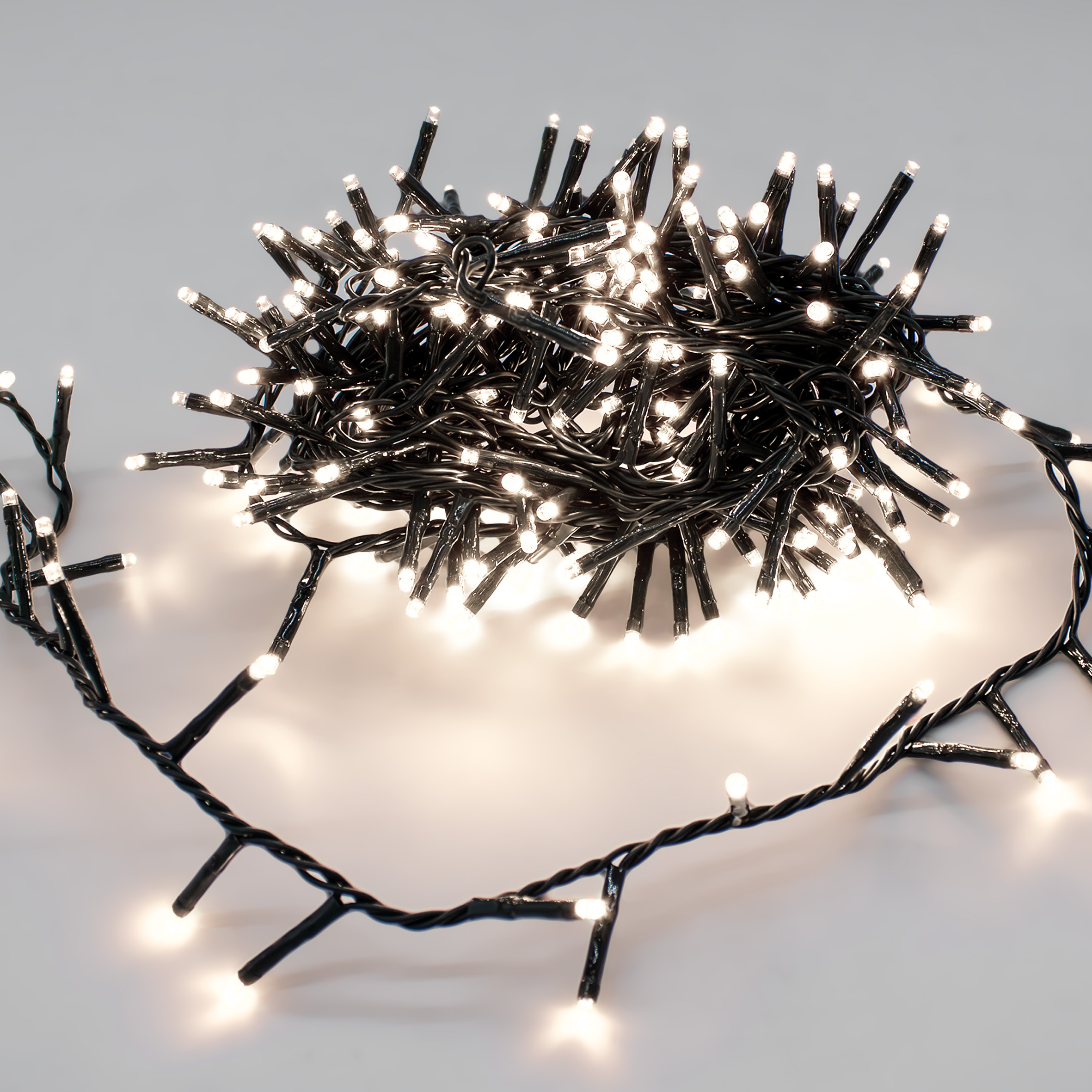 LED Weihnachts Lichterkette kalt weiß - 40 LED - Deko Garten Beleuchtung für Innen und Außen