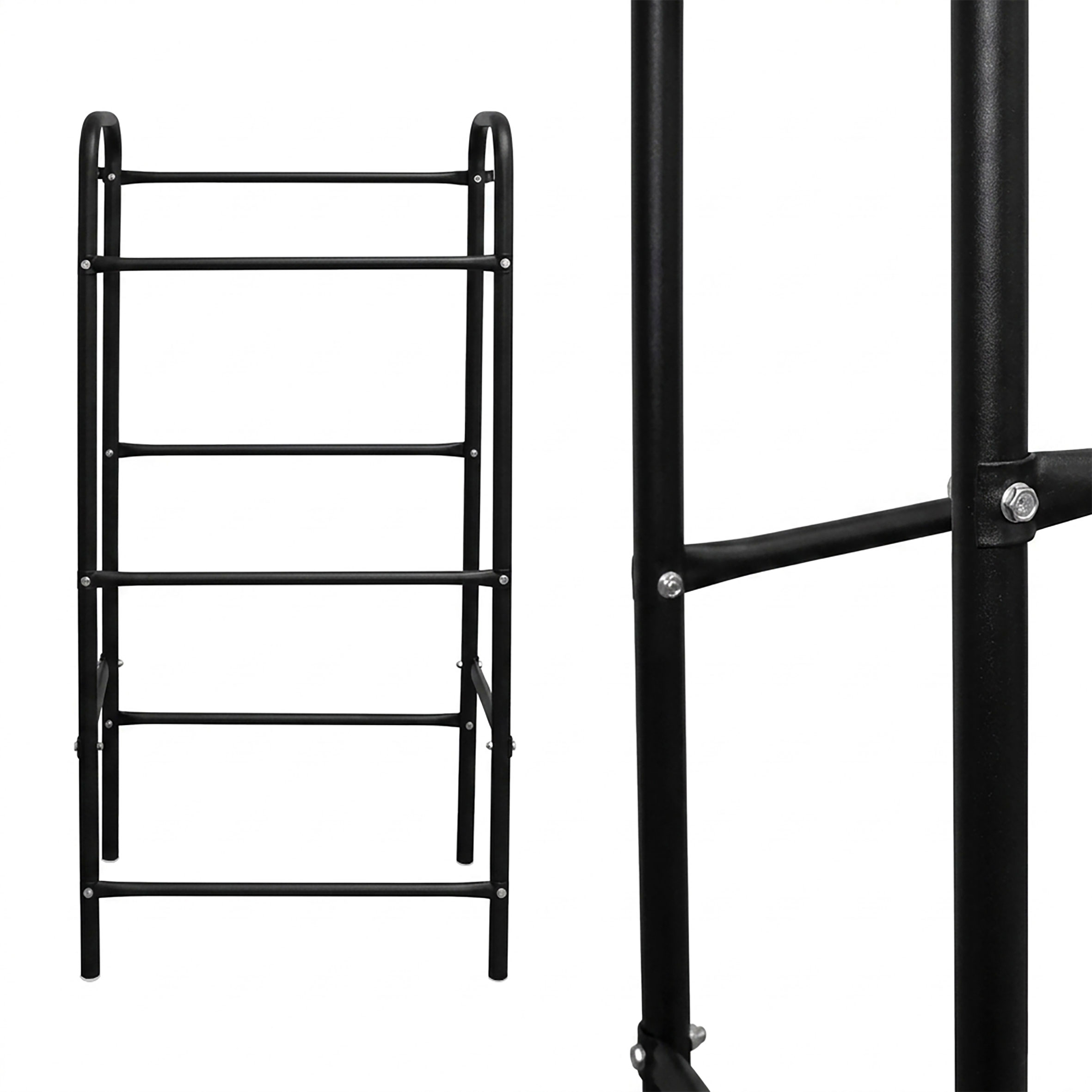 Metall Getränkekisten Ständer schwarz - 116 x 50 cm / 3 Kisten - Kasten Regal Ständer