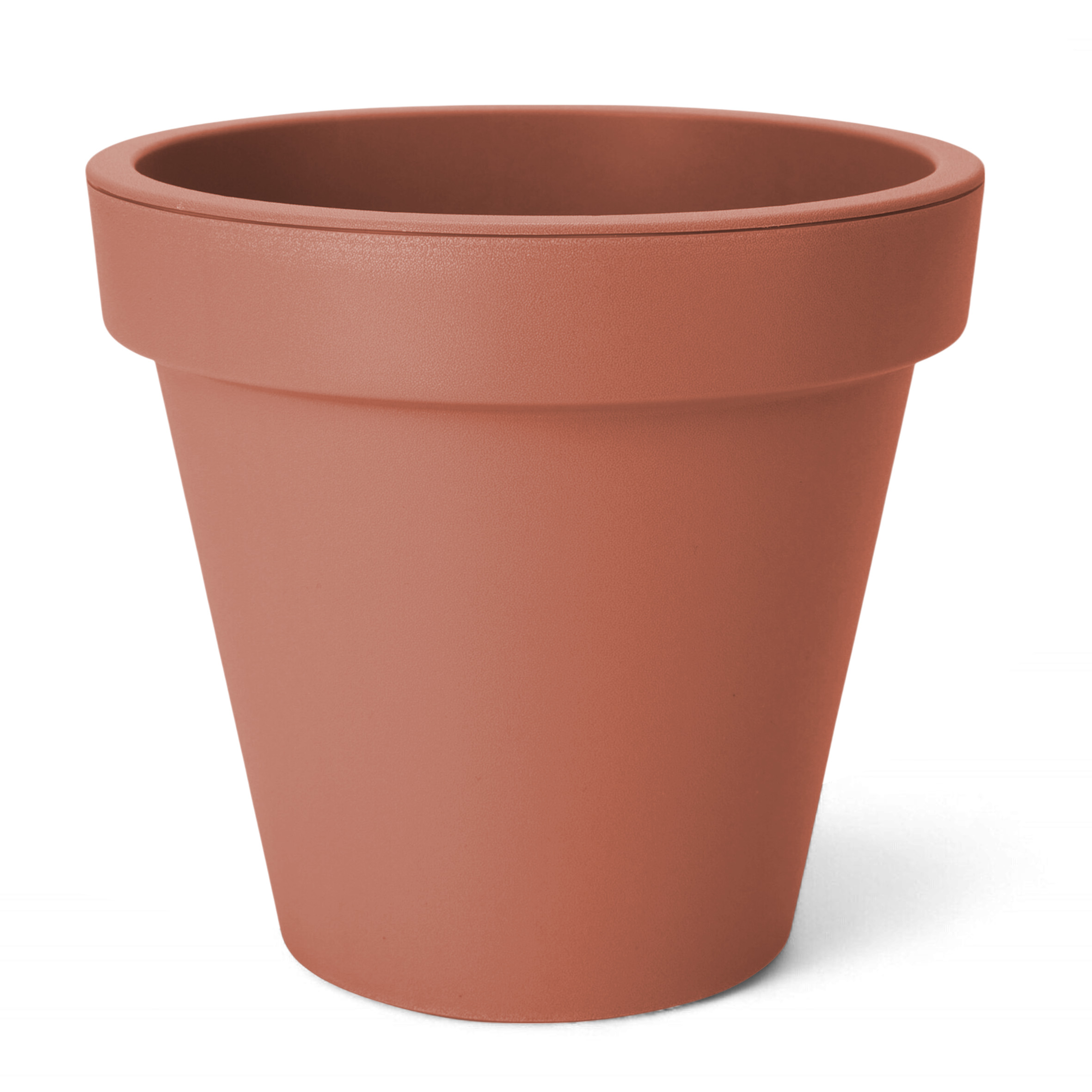 Kunststoff Pflanzkübel XXS rund - Ø 20 cm / terracotta - Garten Blumenkübel klein