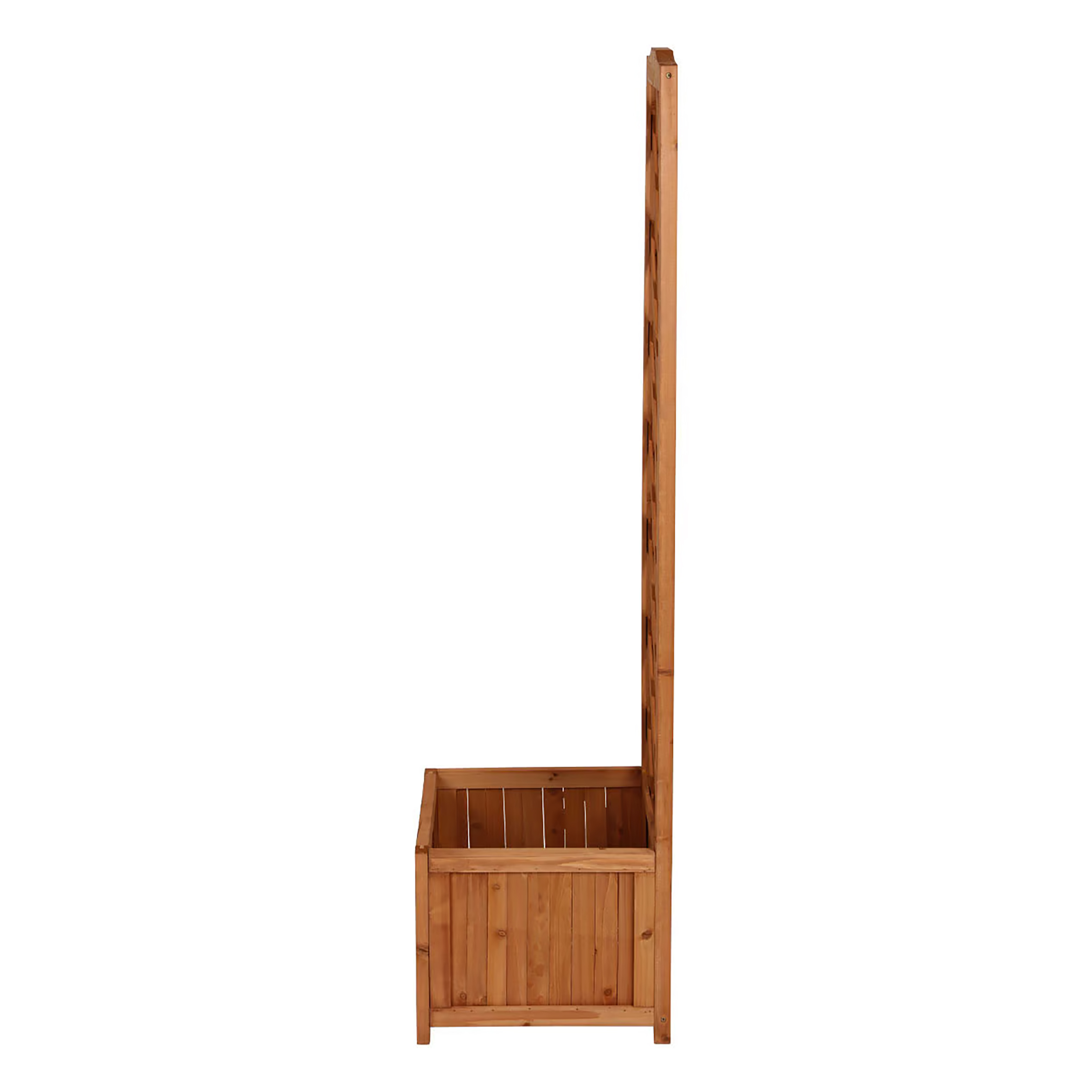 Holz Pflanzkübel mit Spalier - 135 x 40 cm - Blumenkasten mit Rankhilfe