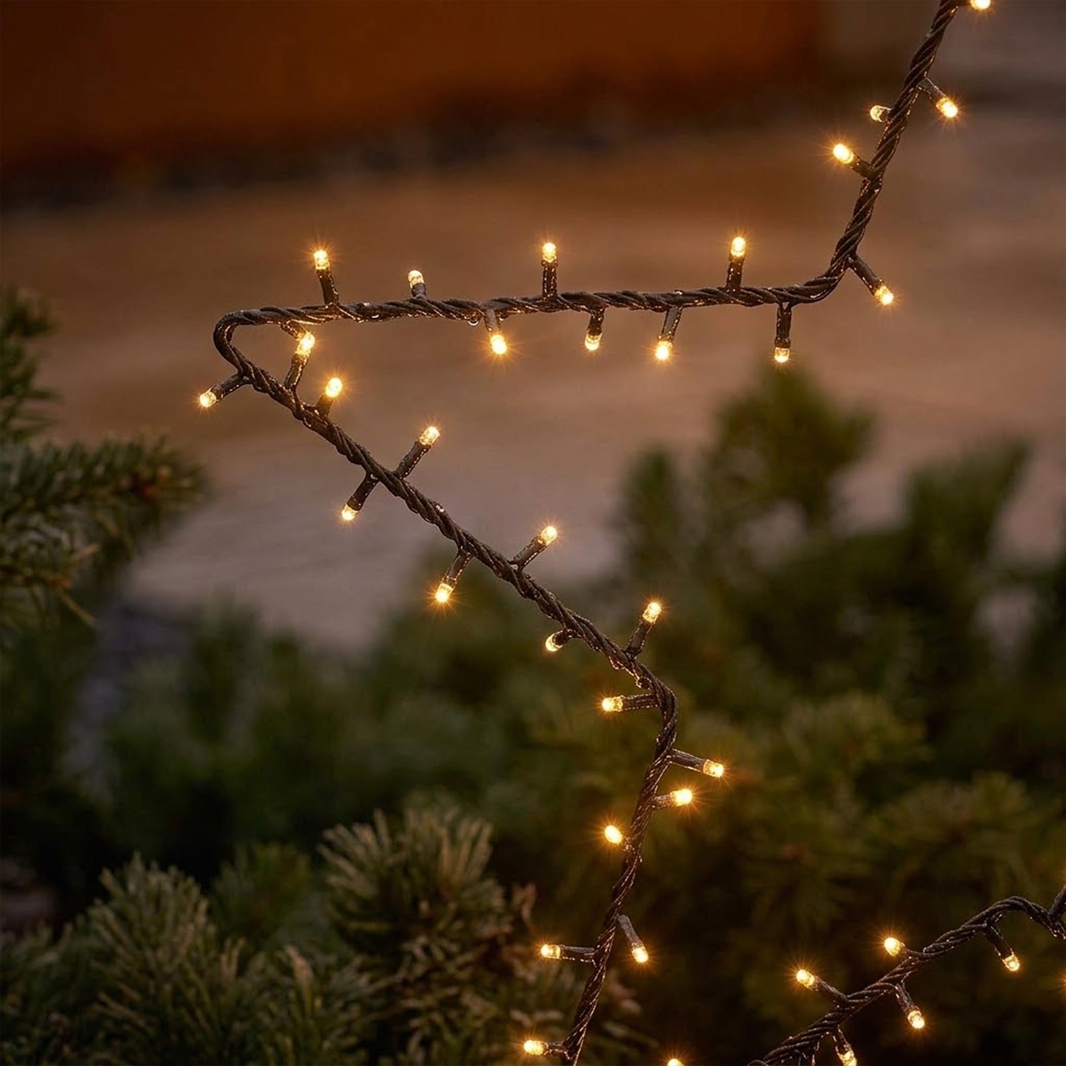 XL LED Stern Gartenstecker 60 cm - 140 LED - Deko Beleuchtung für Außen mit Timer