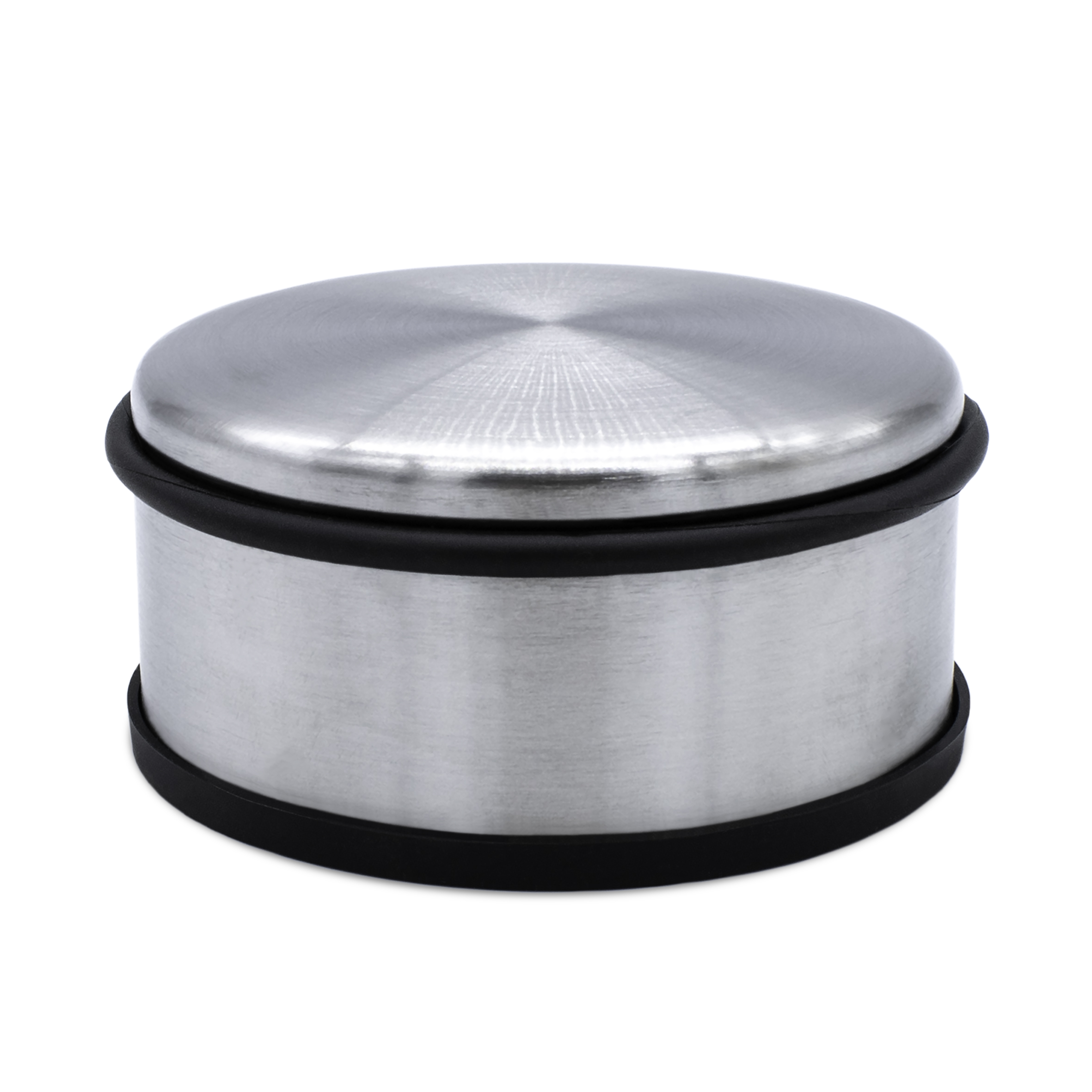 Edelstahl Türstopper in silber - 11 cm - Türpuffer aus Metall mit rutschfester Unterseite