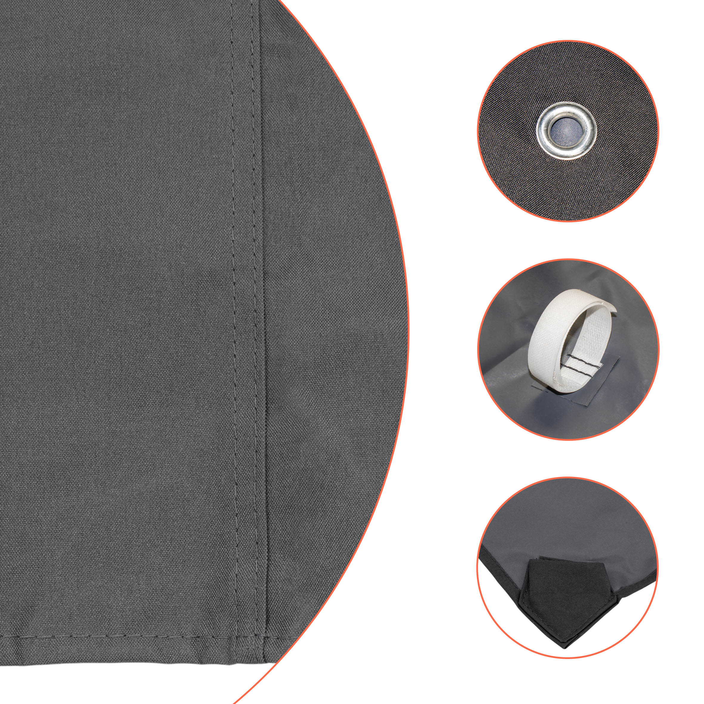 Ersatzdach mit Kaminabzug (PVC-Beschichtung) - in verschiedenen Farben