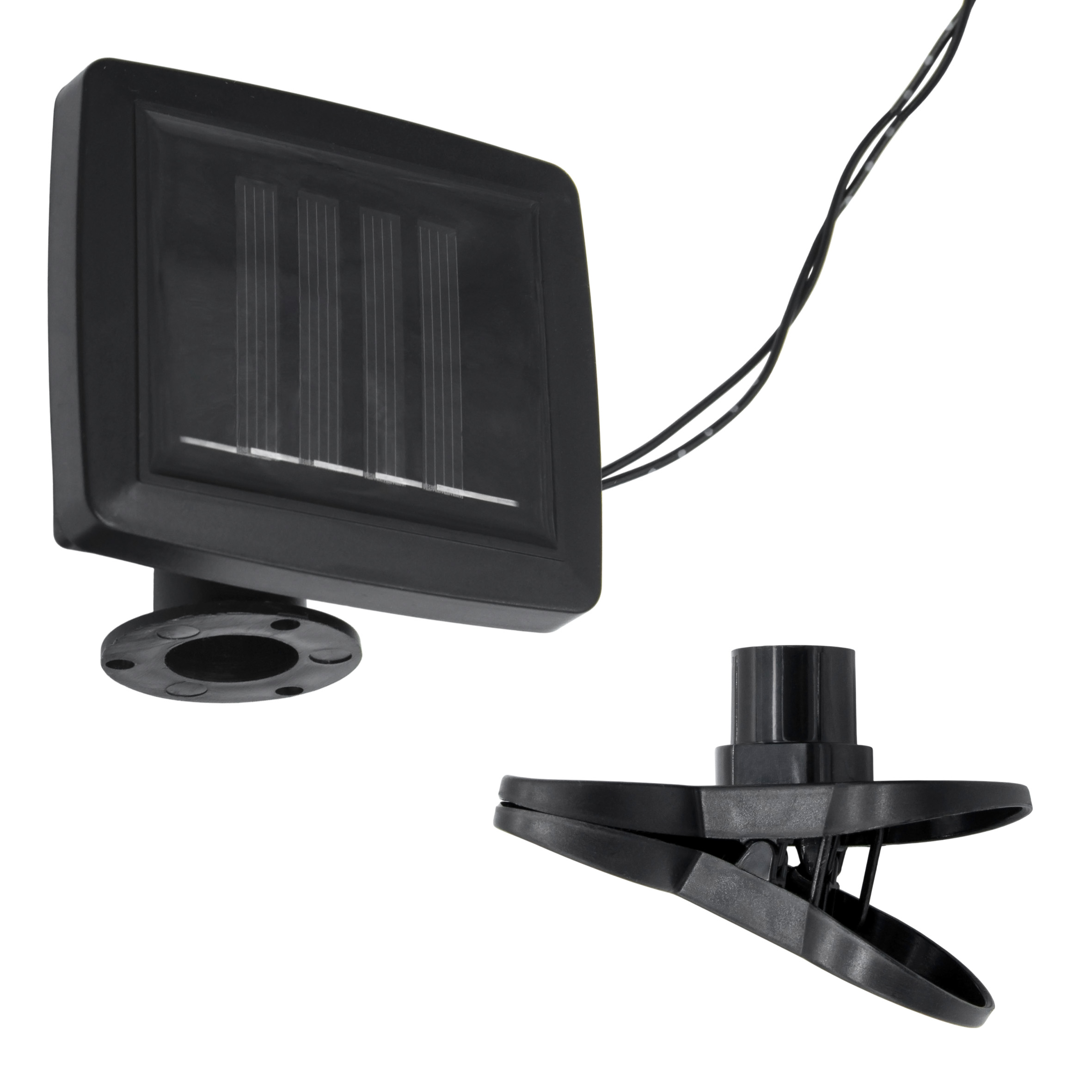 LED Solar Lichterkette mit 20 Glühbirnen auf 570 cm - bunt - Garten Deko Beleuchtung mit farbigen Lampen