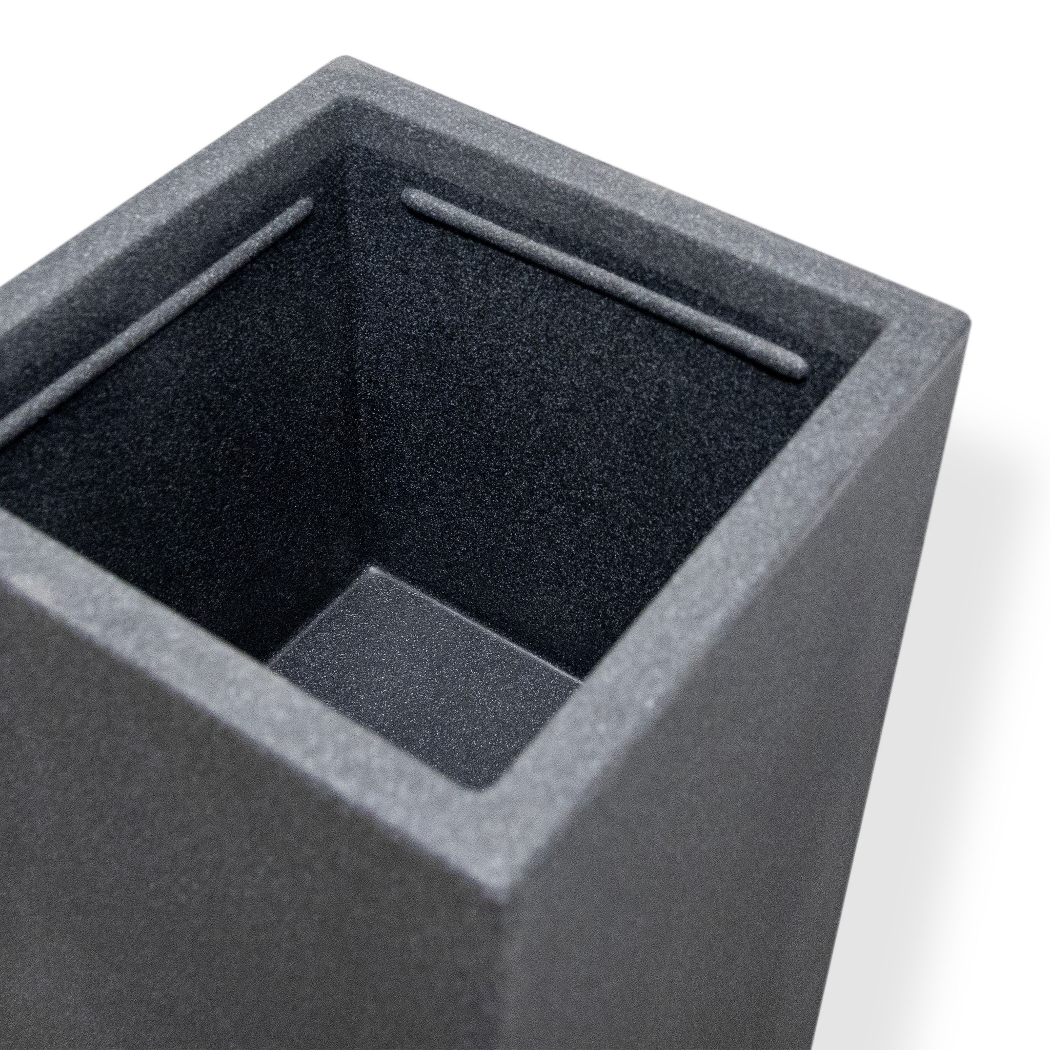 Kunststoff Pflanzsäule in anthrazit ca. 80 cm x 30 cm x 30 cm