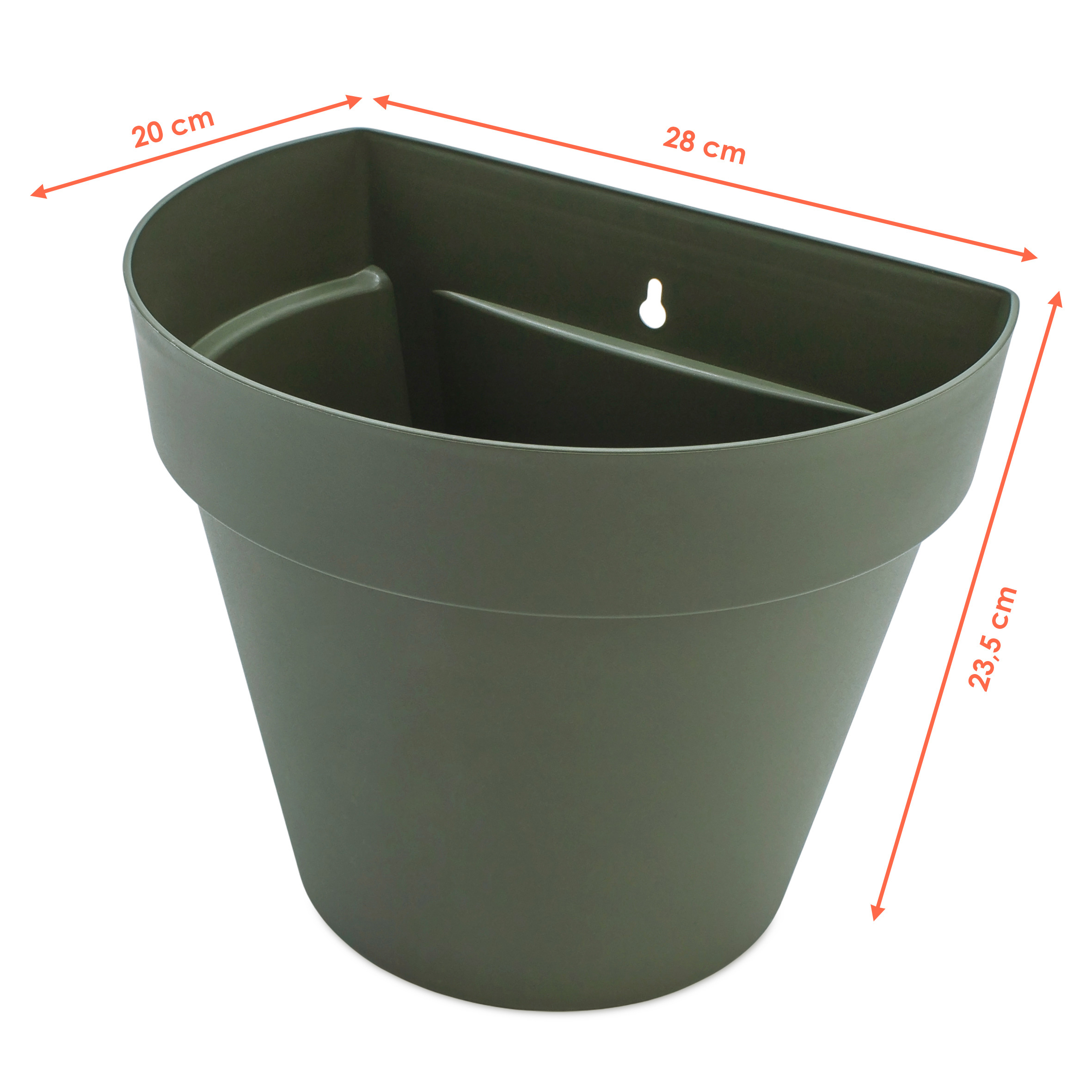 Kunststoff Blumentopf für draußen