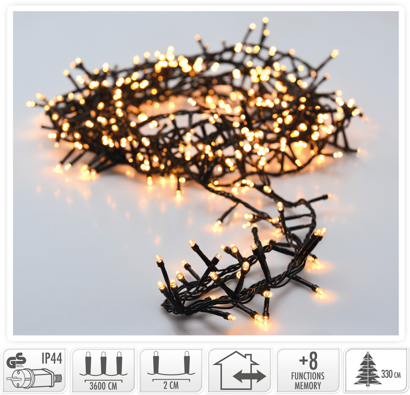 Büschel Lichterkette 1500 LED 30m