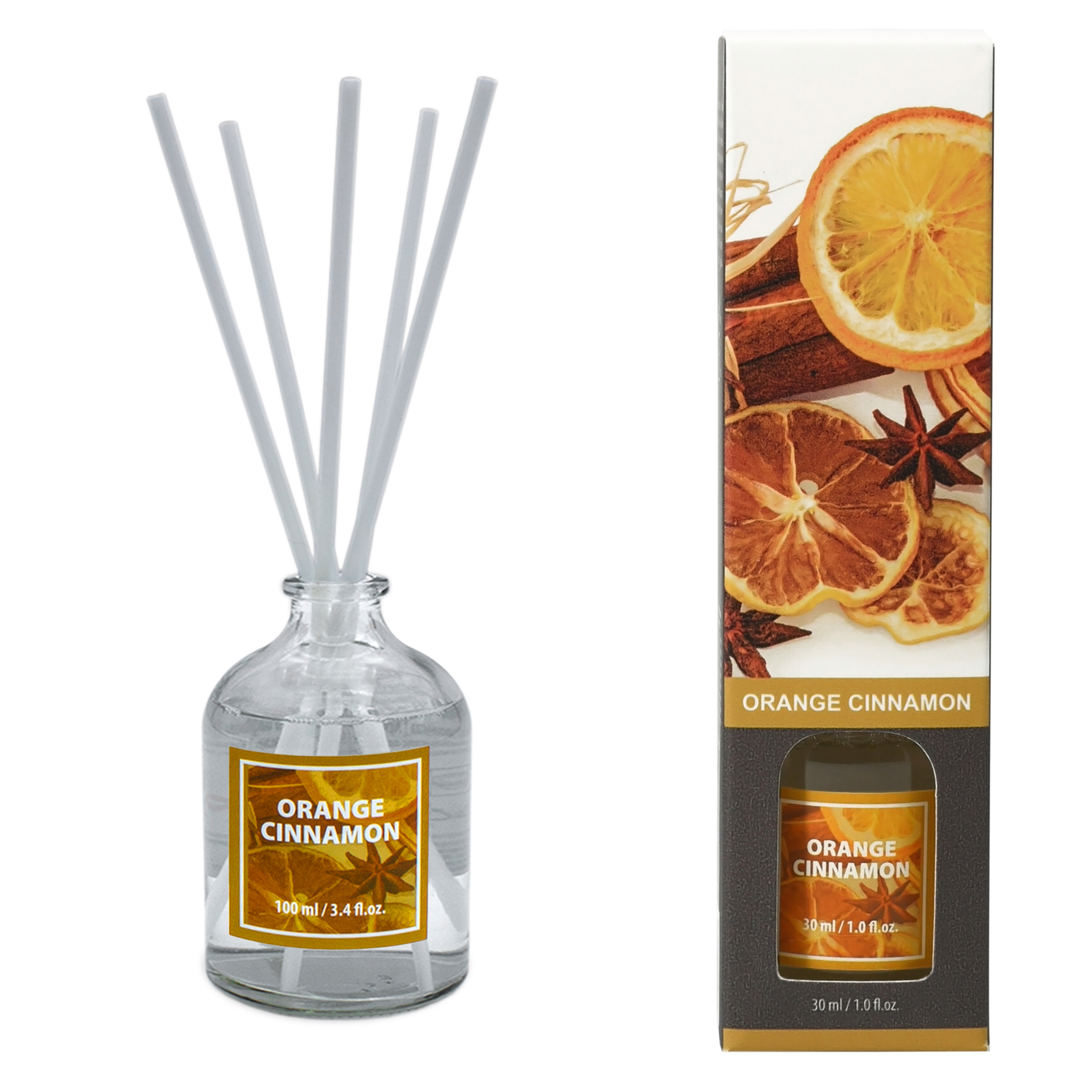 Raumduft mit Diffuser Sticks in 6 verschiedenen Düften - 6er Set - Duftdiffuser 100 ml mit 5 Stäbchen