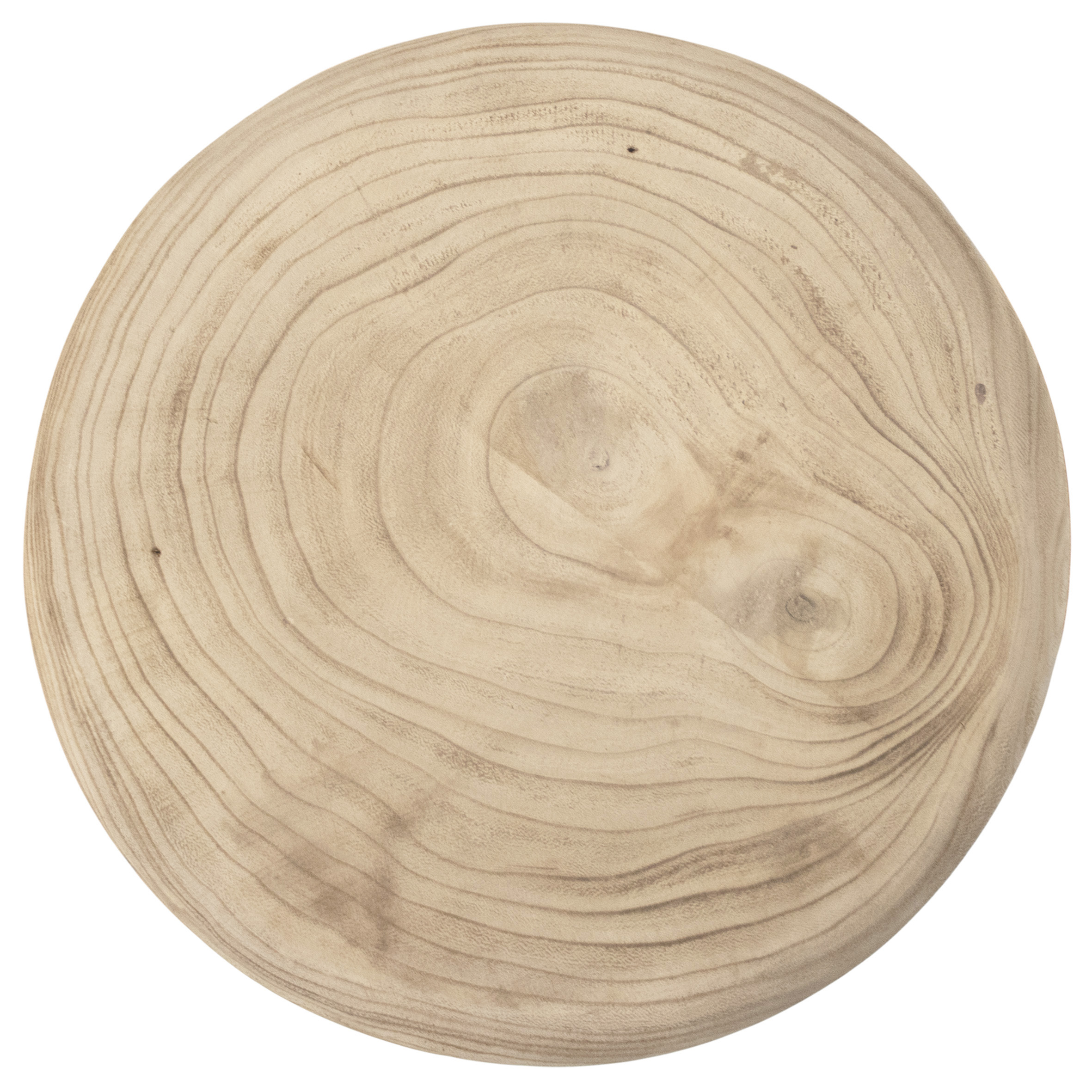Holz Blumenhocker natur mit 3 Beinen - 32 cm - Massivholz Pflanzenständer rund naturbelassen