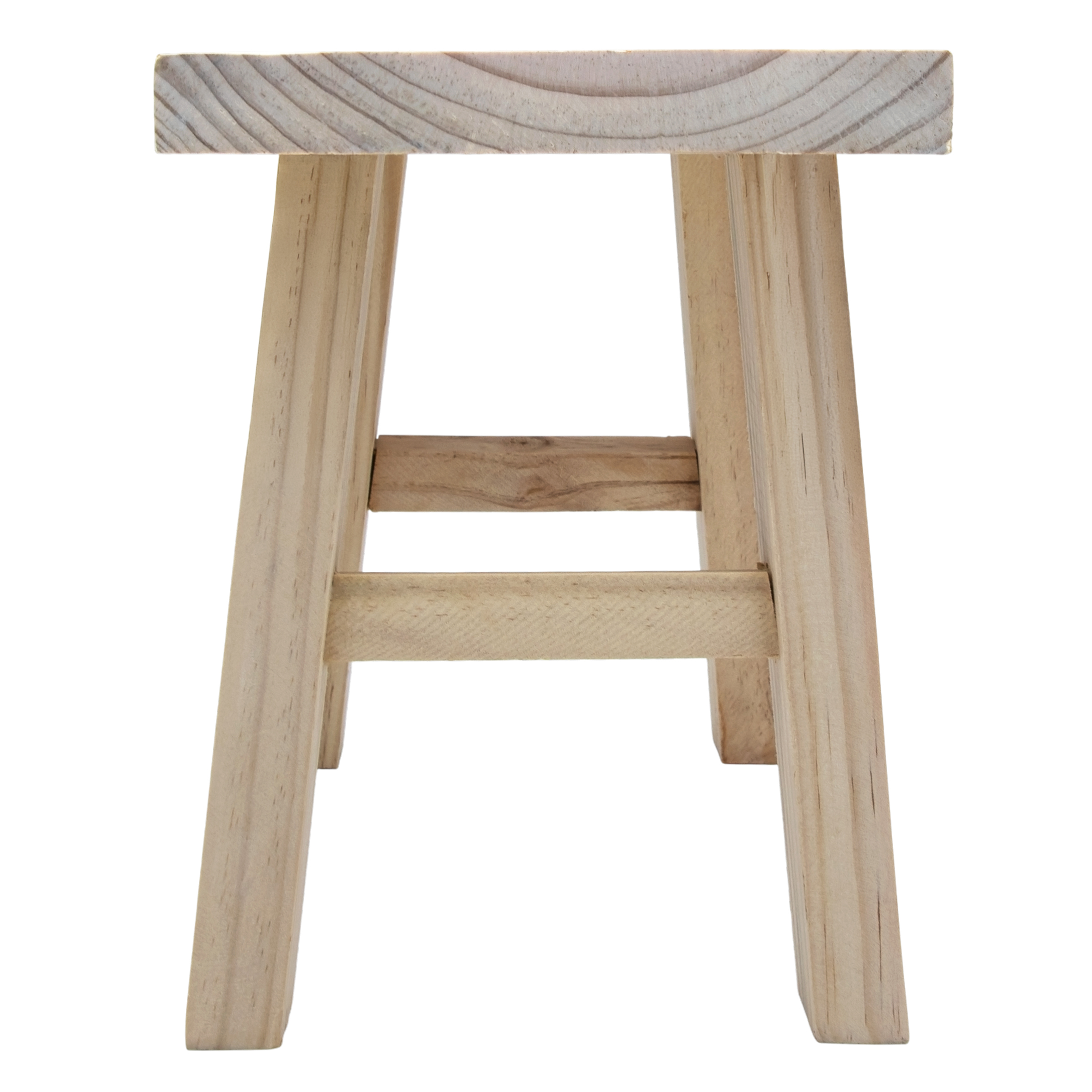 Echtholz Blumenbank natur rechteckig - 31 x 25 cm - Holz Pflanzenständer naturbelassen
