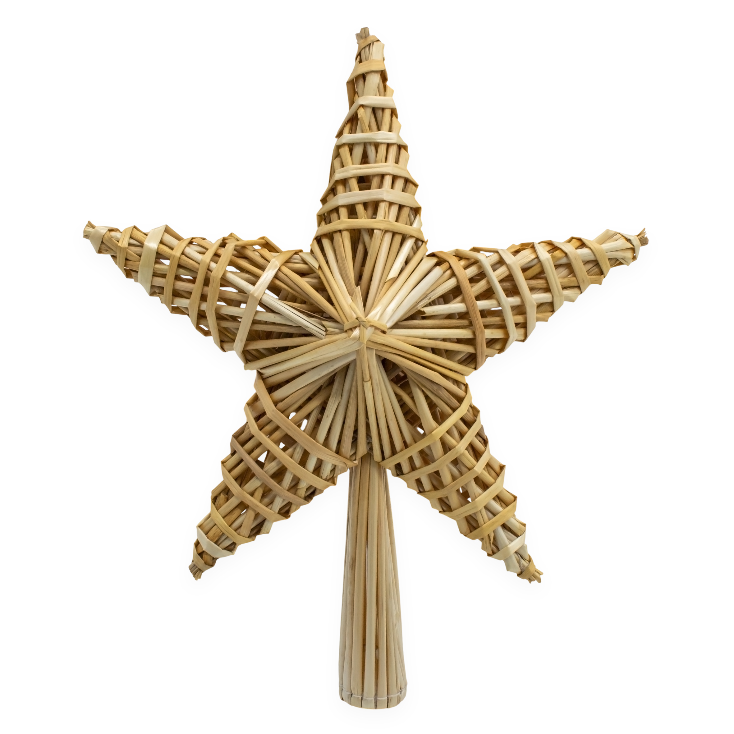 Strohstern Christbaumspitze klassisch - 30 cm