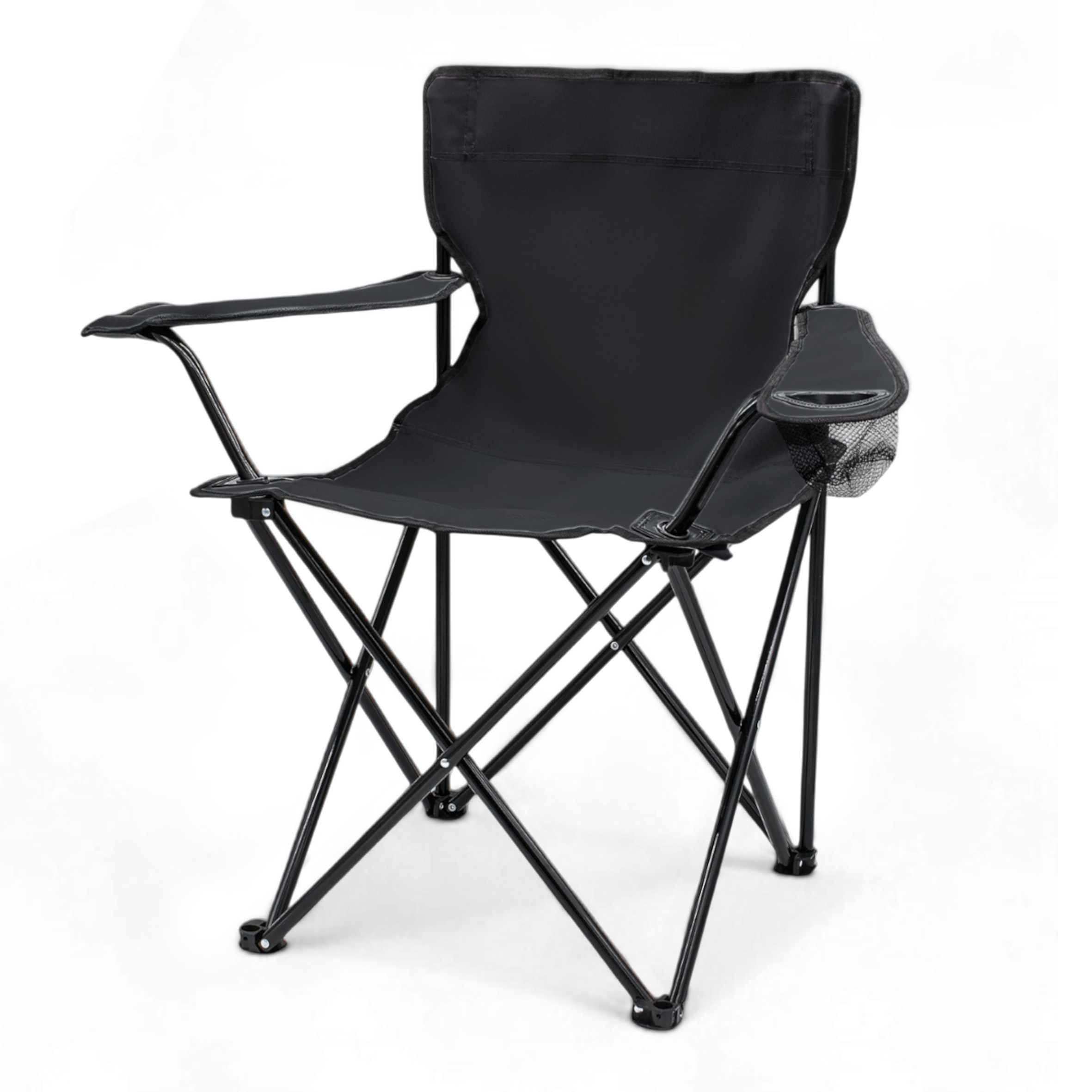 Campingstuhl mit Getränkehalter - 9 verschiedene Farben - Camping Strand und Garten Klappstuhl