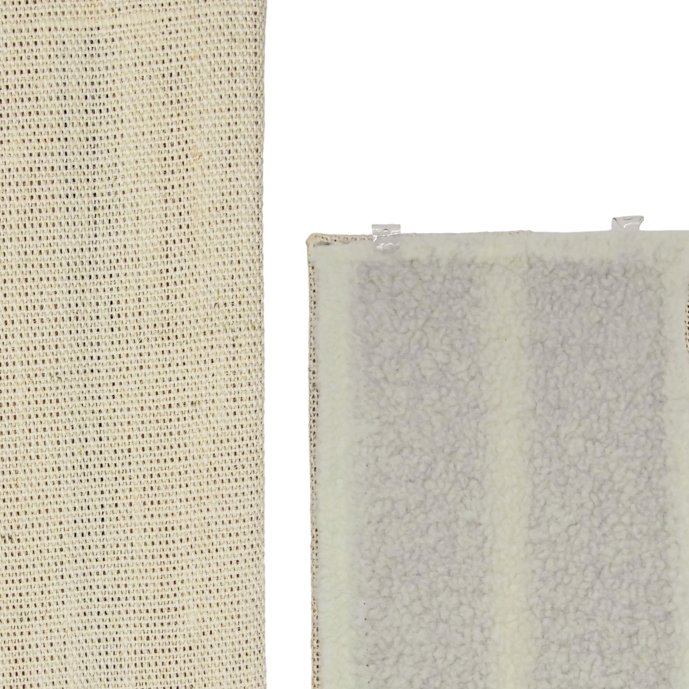 Katzen Kratzbrett mit 2 verschiedenen Seiten - 50 cm oder 80 cm / 1er oder 2er Pack - Sisal und Plüsch Kratzecke zum Legen oder Hängen