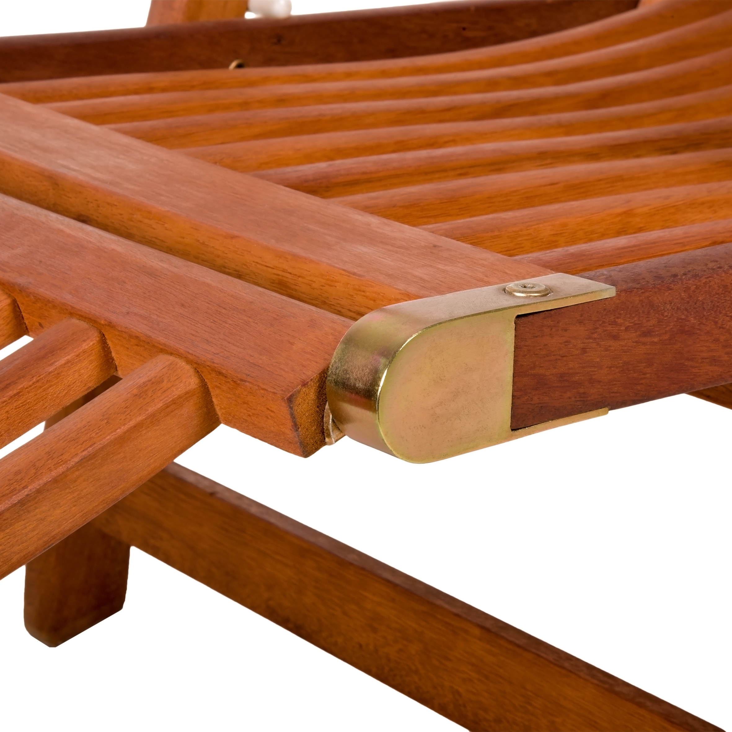 Eukalyptus Deckchair mehrfach verstellbar - 163 x 56 cm - Holz Gartenliege mit Fußteil klappbar