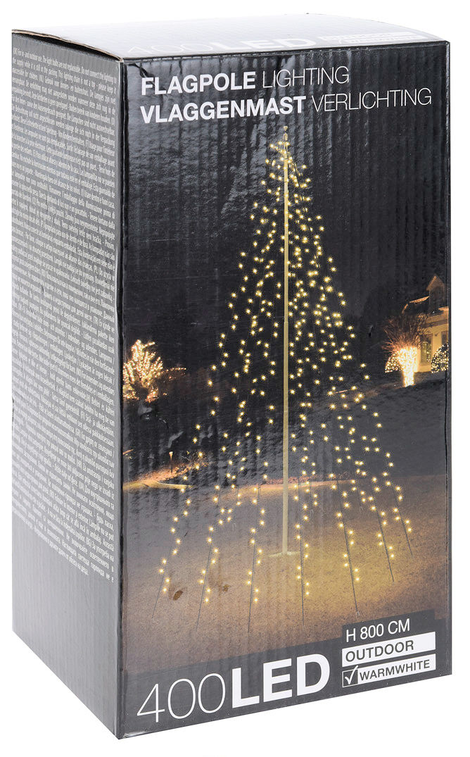 Fahnenmast Beleuchtung - H 800 cm / 400 LED - 003