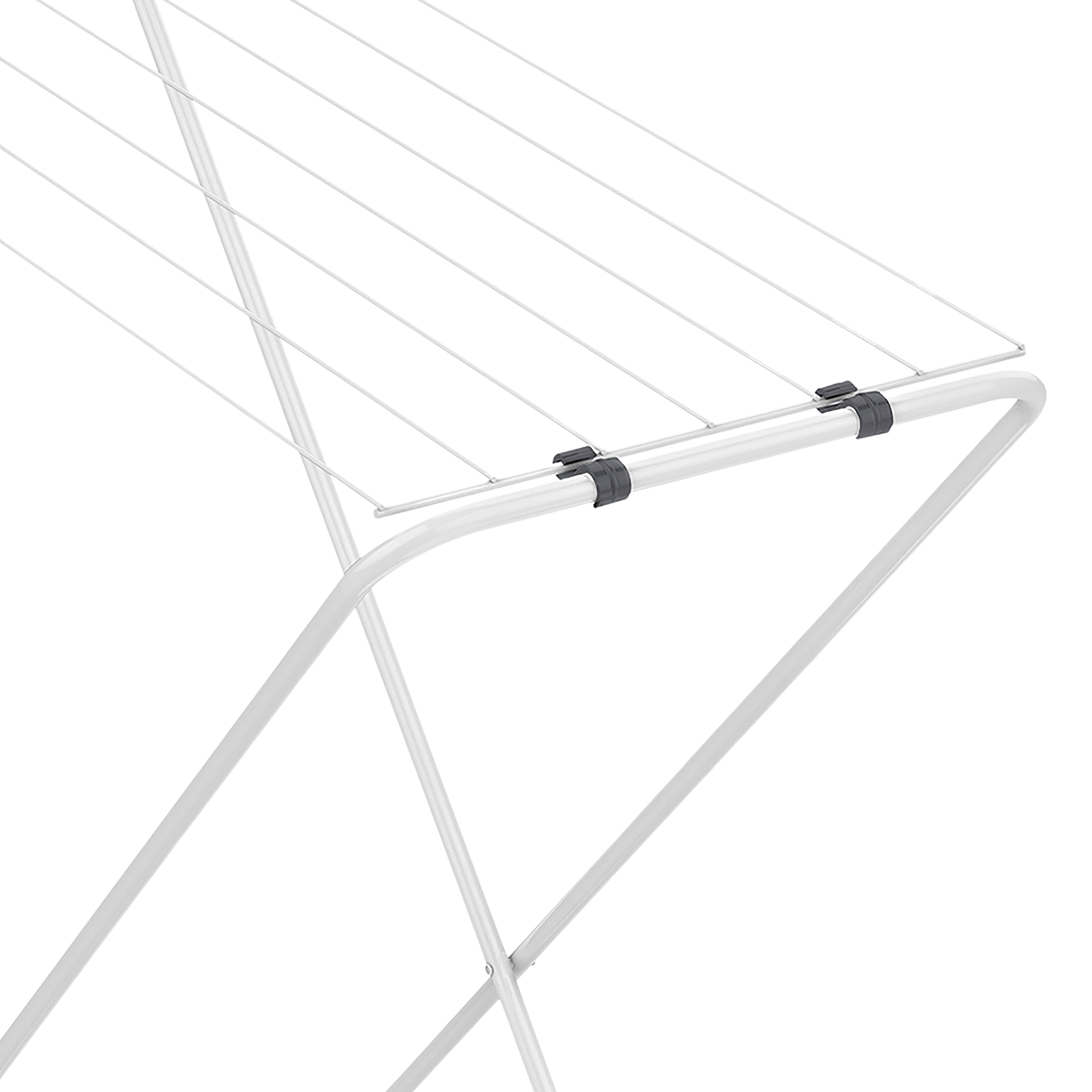 Wäscheständer klein klappbar 6 m Trockenlänge - 88 x 83 cm - Mini Wäschetrockner für wenig Platz