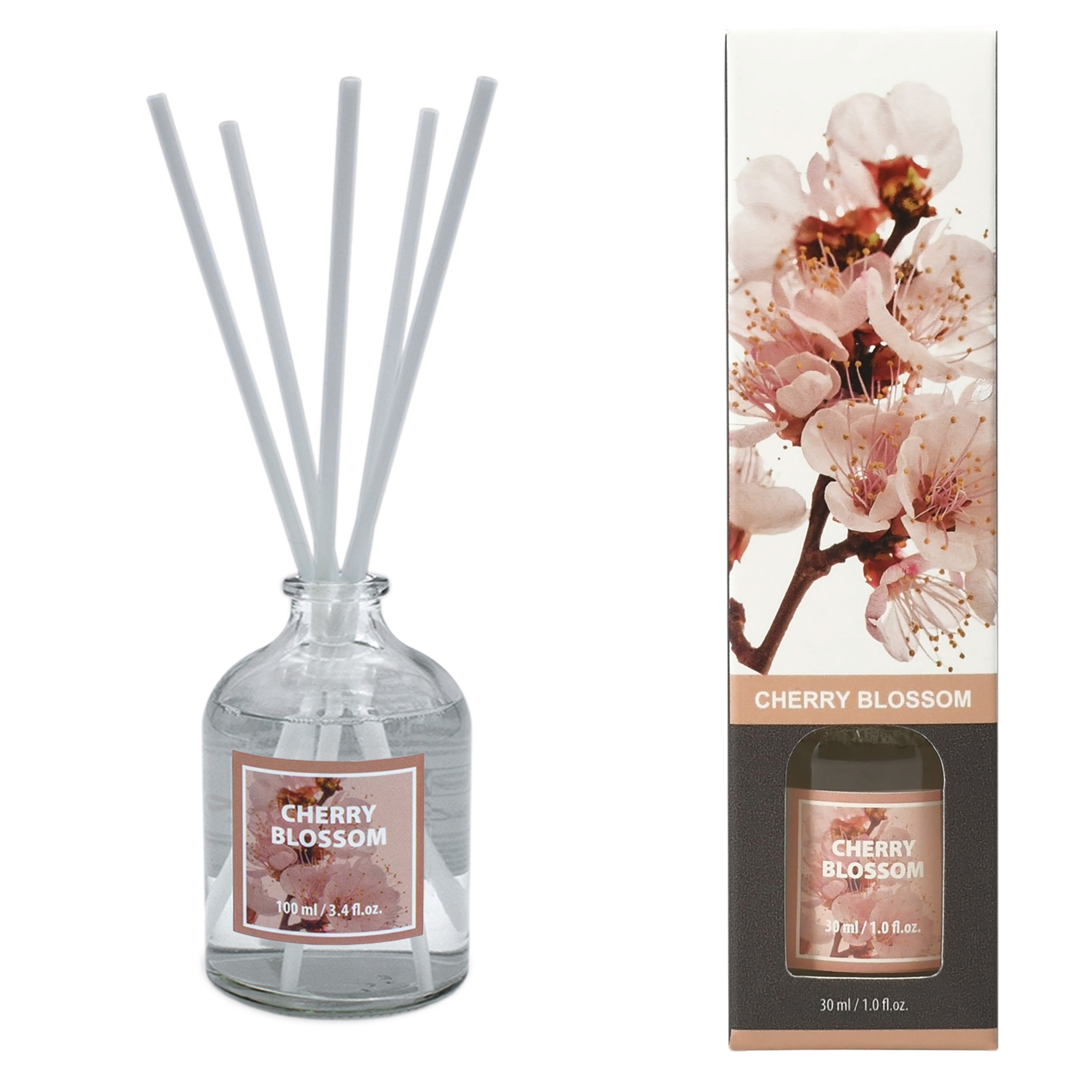 Raumduft mit Diffuser Sticks in 6 verschiedenen Düften - 6er Set - Duftdiffuser 100 ml mit 5 Stäbchen