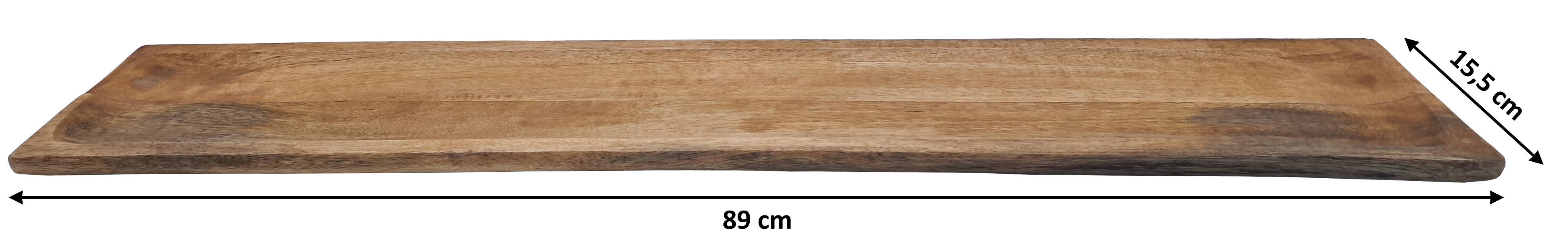 Mango Servierplatte lebensmittelecht - Größe wählbar - Holz Tablett für Speisen oder Deko