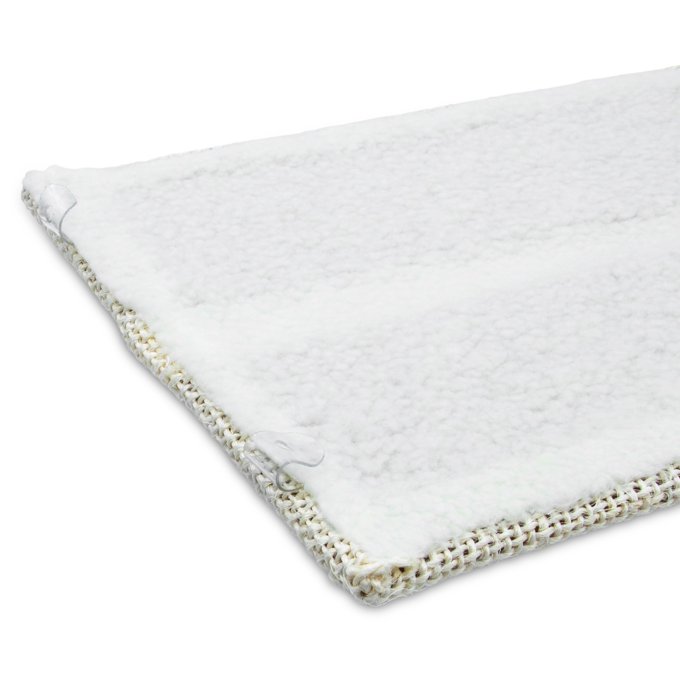 Katzen Kratzbrett mit 2 verschiedenen Seiten - 50 cm oder 80 cm / 1er oder 2er Pack - Sisal und Plüsch Kratzecke zum Legen oder Hängen