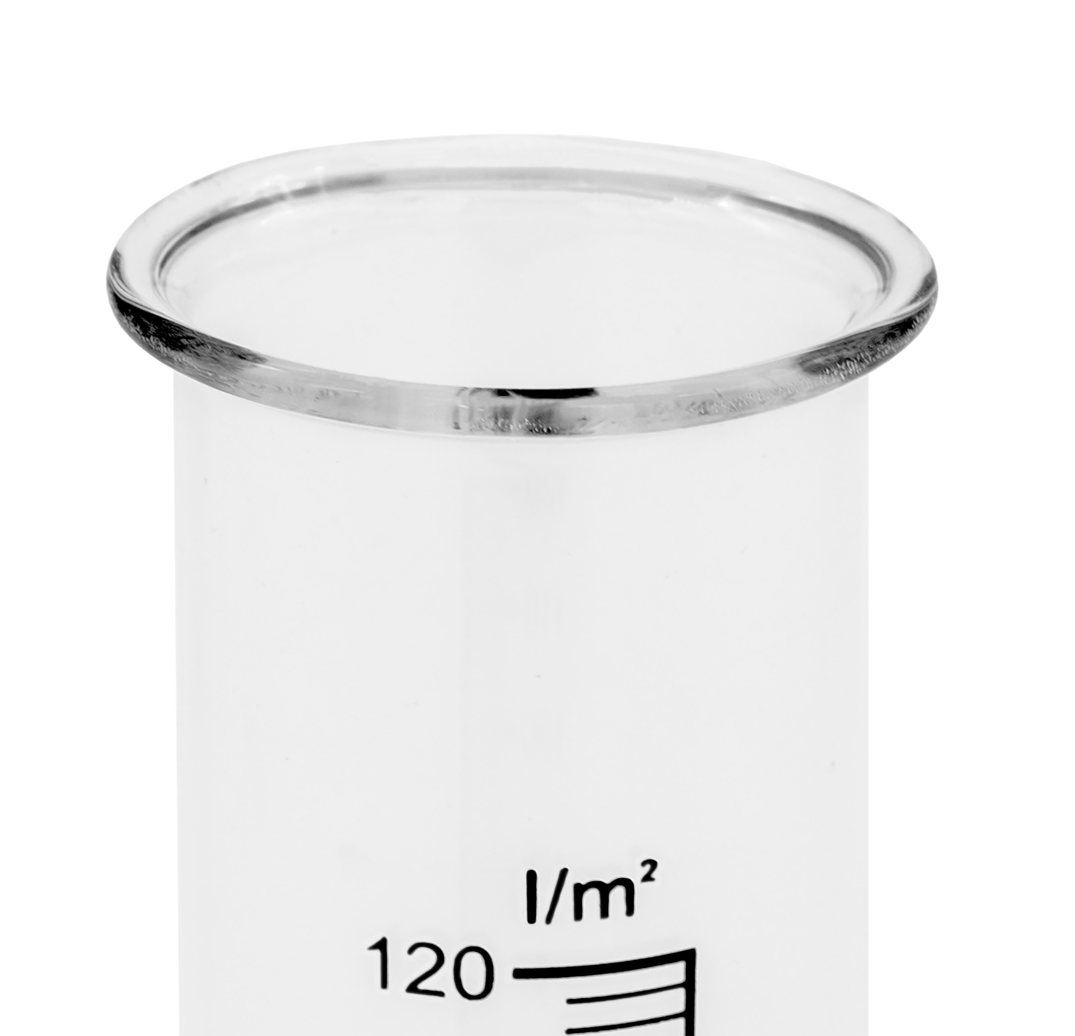 Regenmesser Ersatzglas mit Skala 15 x 4 cm - 2er / 4er Set - Niederschlagsmesser für Wetterstation