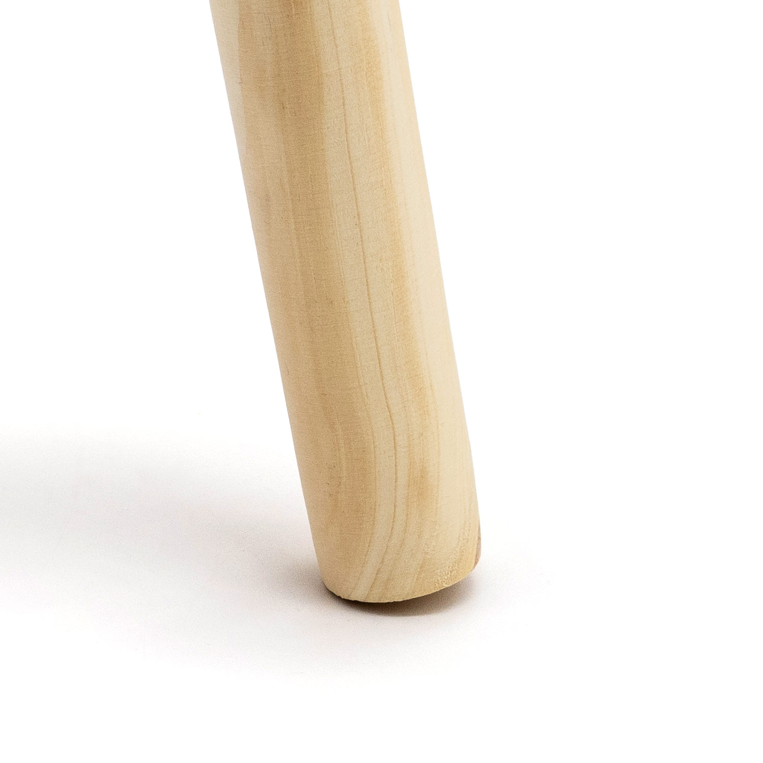 Beistelltisch weiß mit Dekor Belastbar bis 7 kg - 30 cm - kleiner Dekotisch mit Füße in Natur