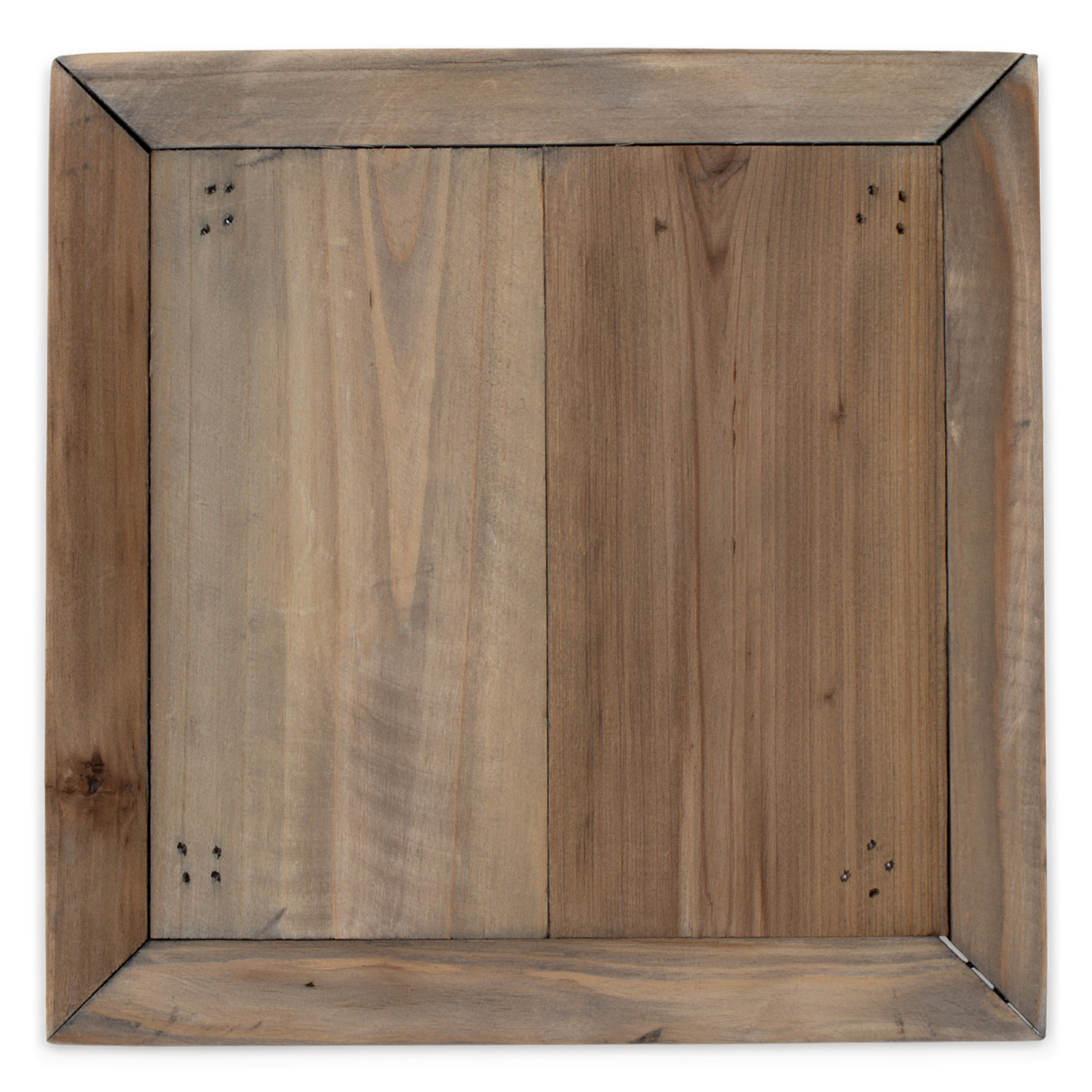 Deko Blumenteller natur klein quadratisch - 20 x 20 cm - Mini Holz Pflanzenhocker mit 4 Füßen